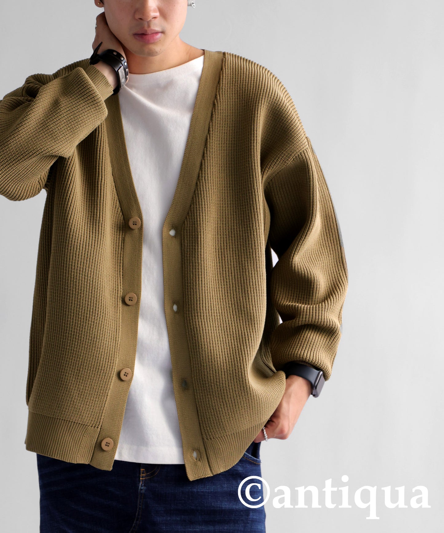 Sponge Knit Cardigan Men's