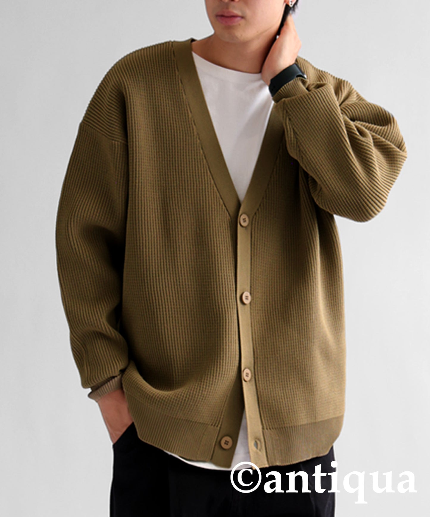 Sponge Knit Cardigan Men's