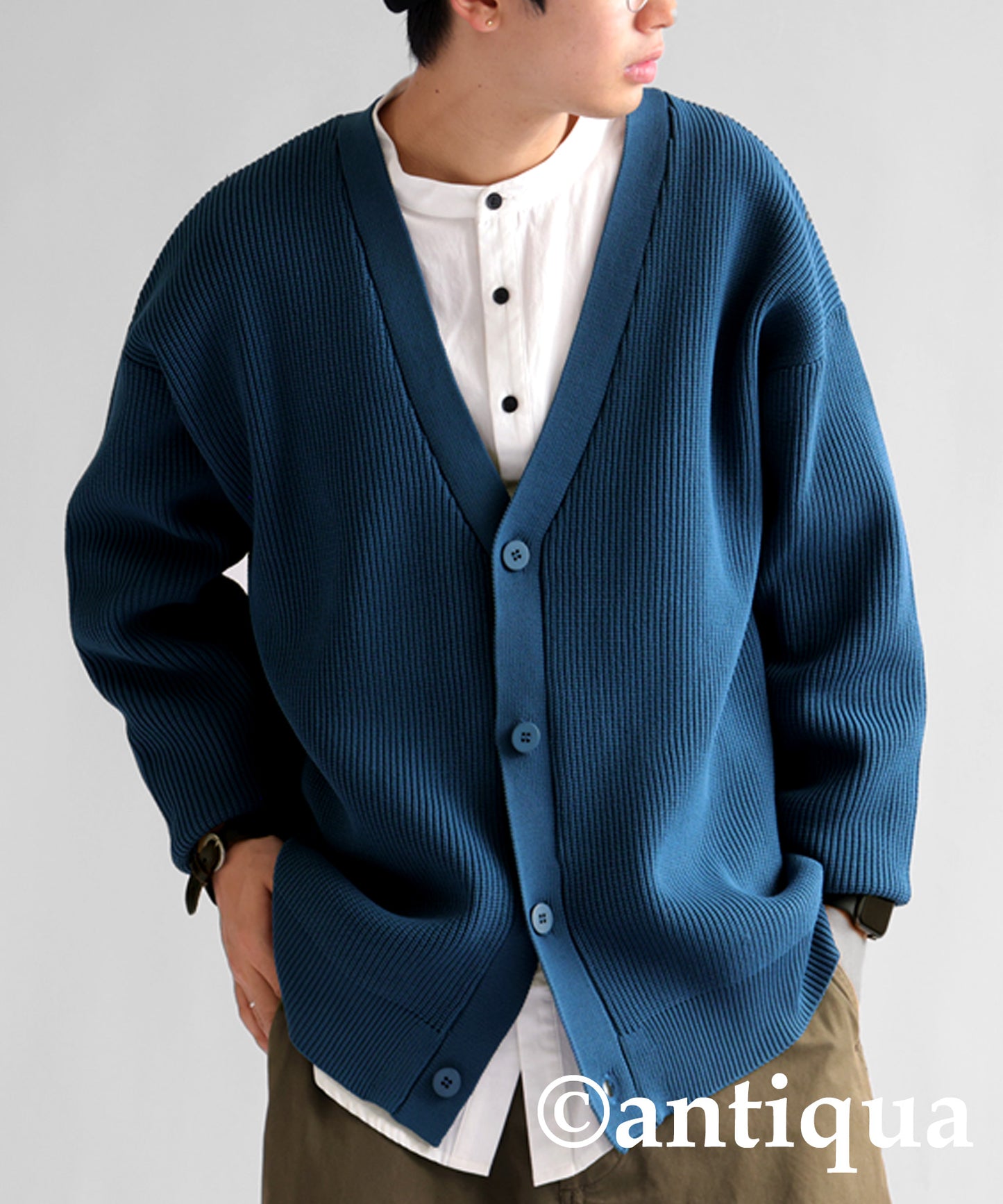 Sponge Knit Cardigan Men's