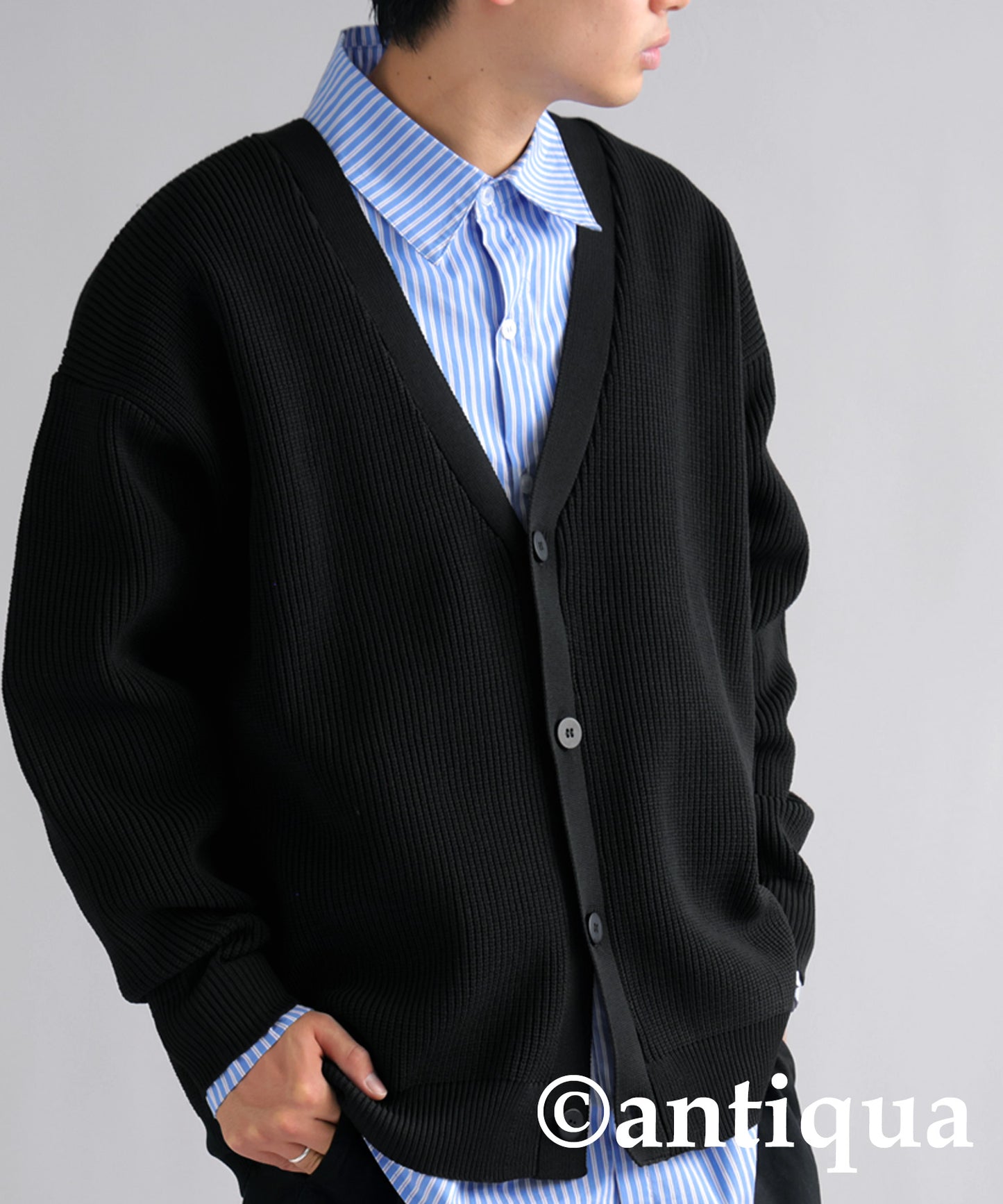 Sponge Knit Cardigan Men's