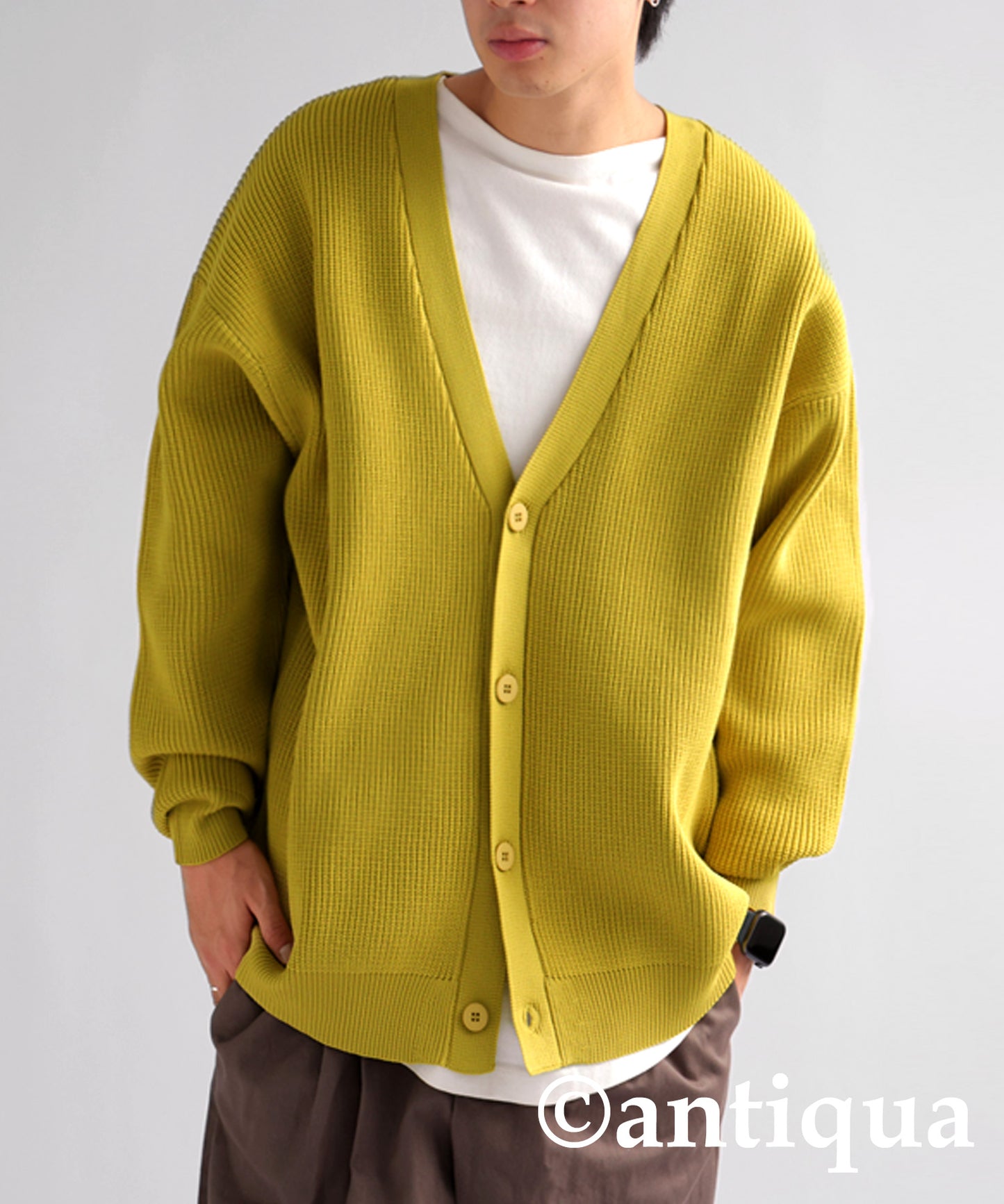 Sponge Knit Cardigan Men's