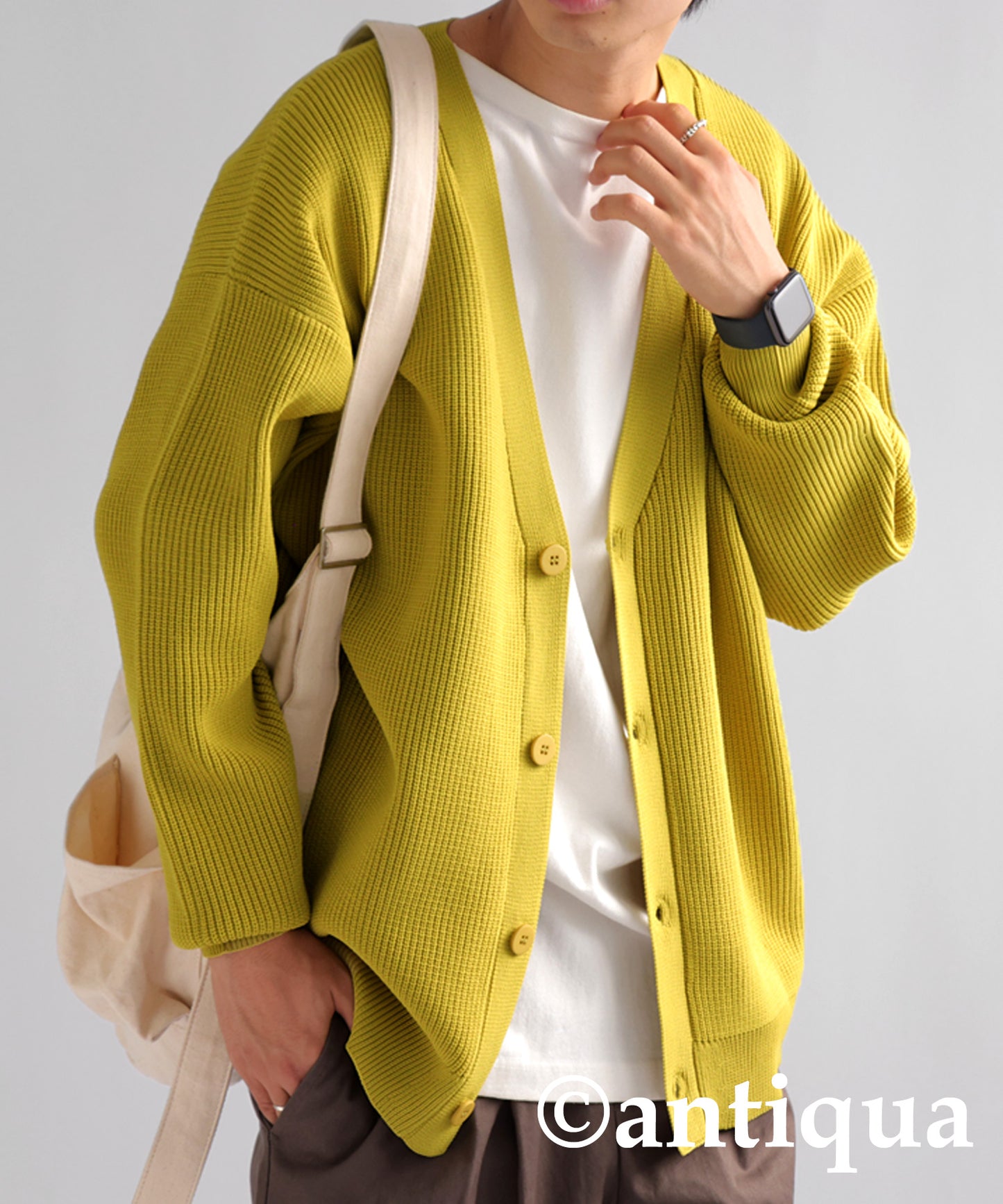 Sponge Knit Cardigan Men's