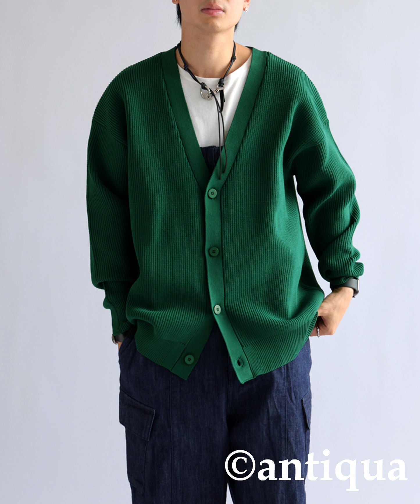 Sponge Knit Cardigan Men's