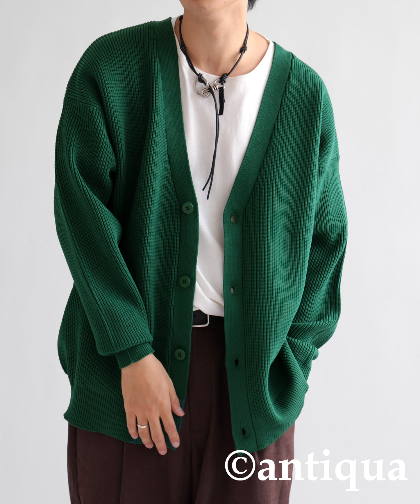 Sponge Knit Cardigan Men's