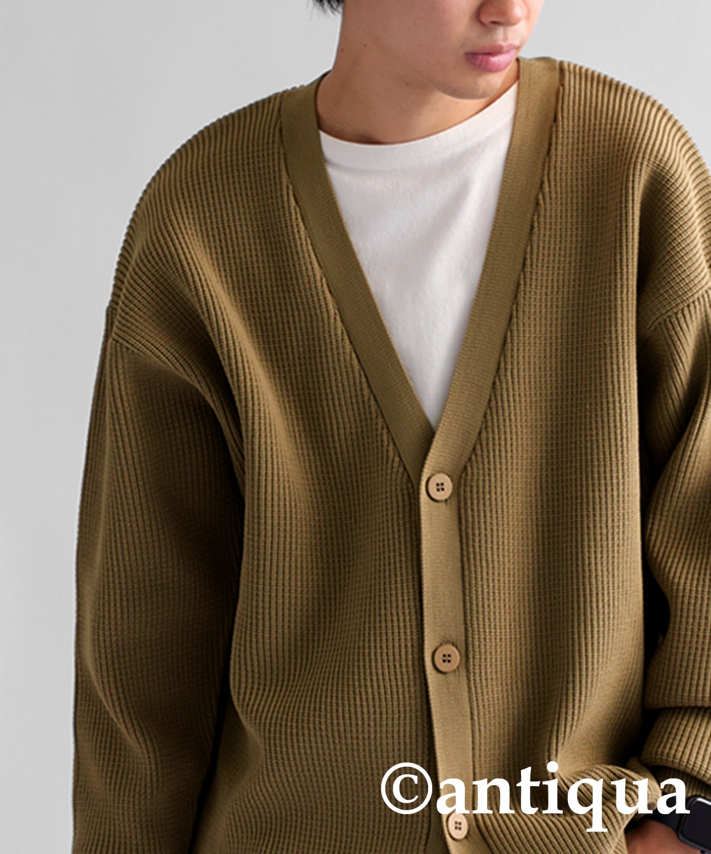 Sponge Knit Cardigan Men's