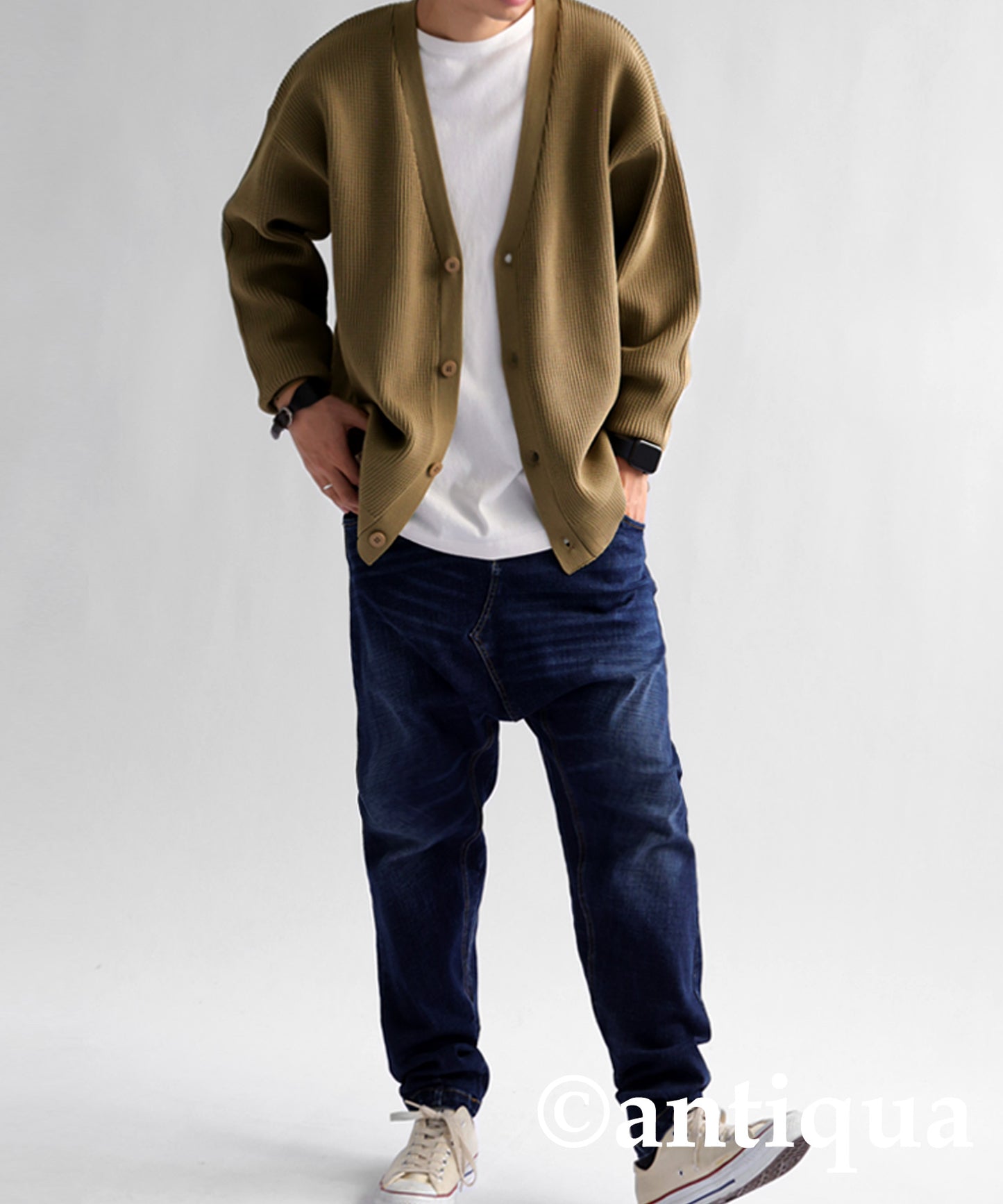 Sponge Knit Cardigan Men's