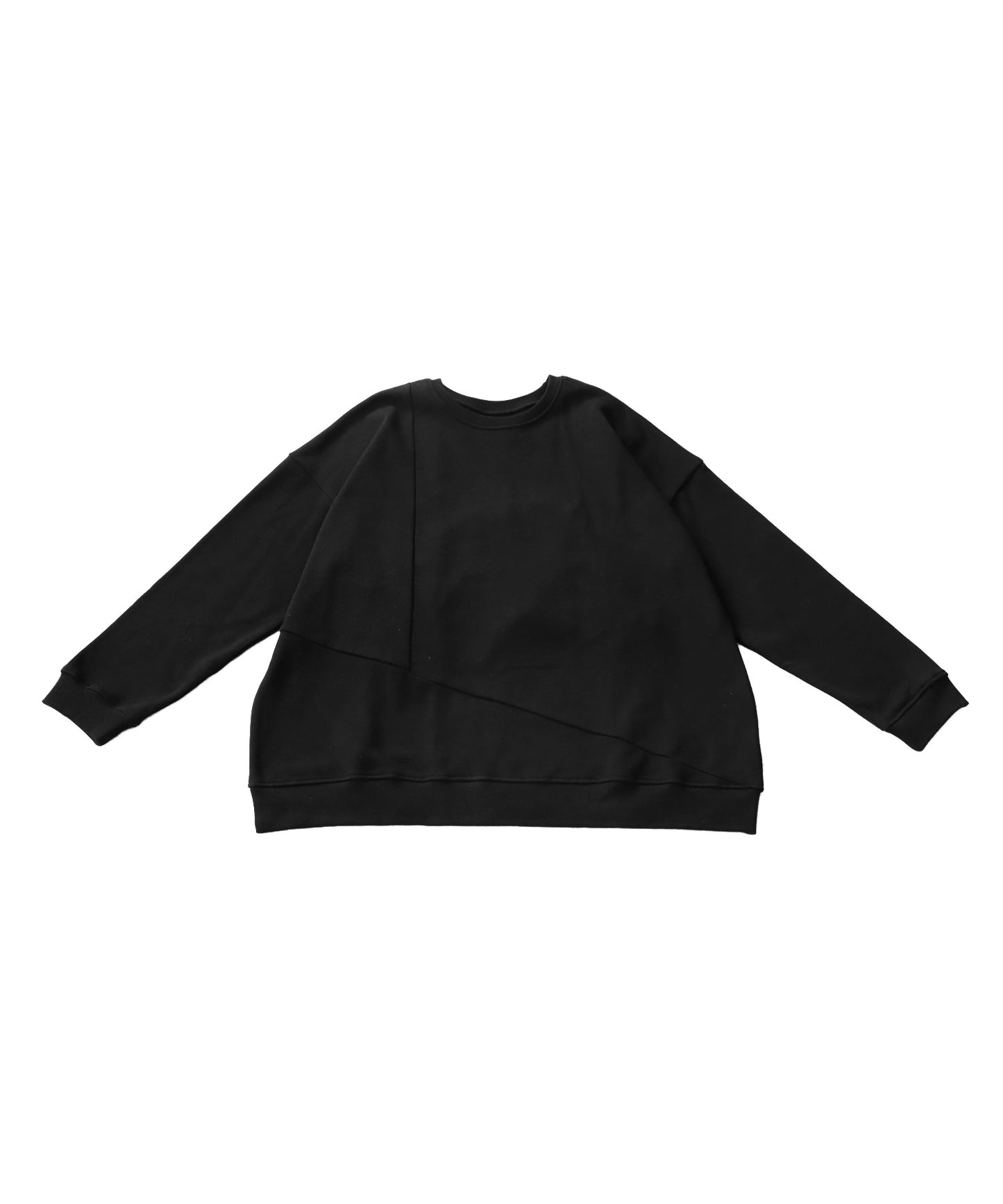 Asymmetric pile fabric pullover Ladies