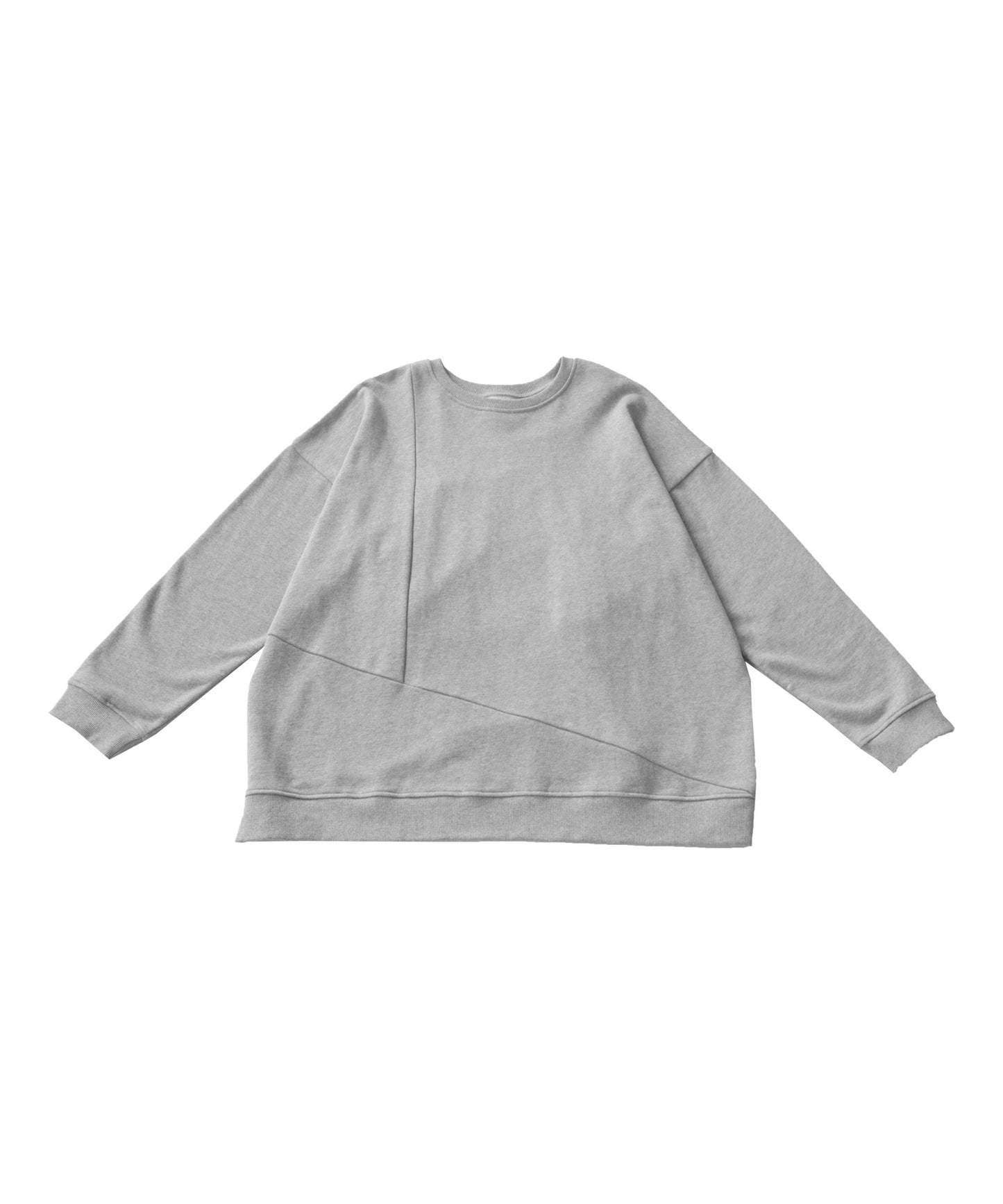 Asymmetric pile fabric pullover Men's