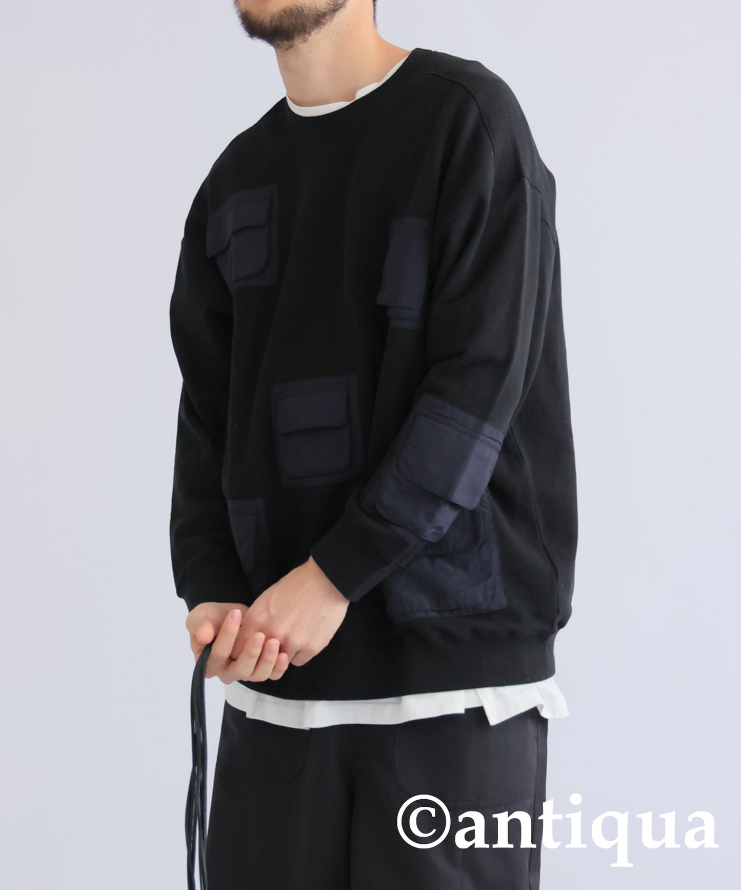 Pocket Design Pullover Men's