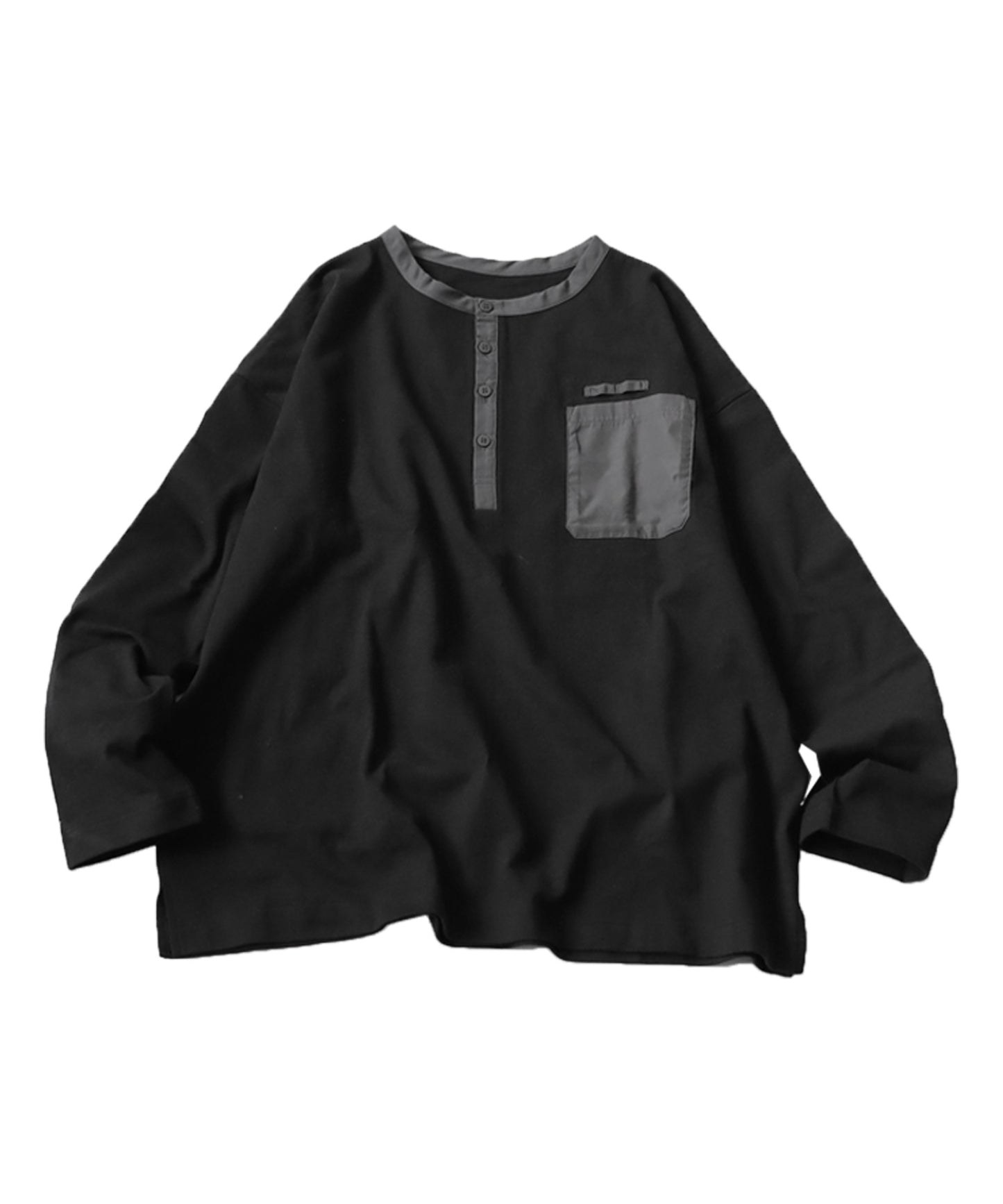 Henry Neck Long T-Shirt Men's