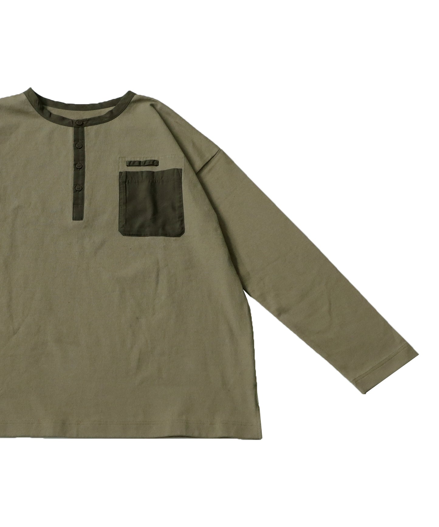 Henry Neck Long T-Shirt Men's