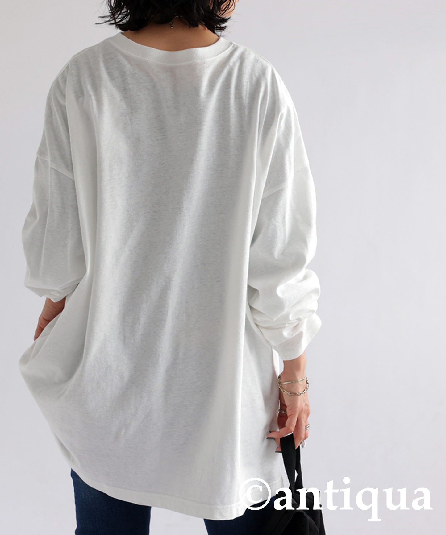 Cotton Linen Long Sleeve T-Shirt Ladies