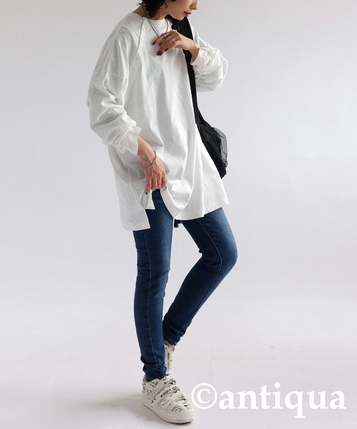 Cotton Linen Long Sleeve T-Shirt Ladies