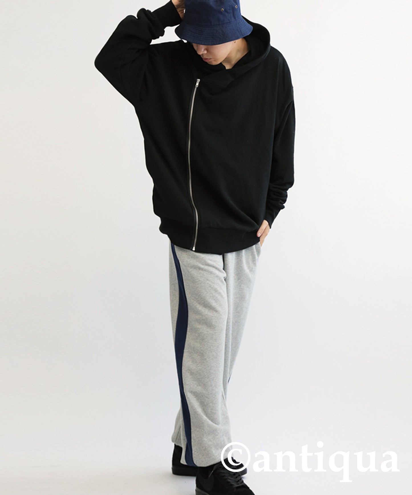 Asymmetric Zip Hoodie Men's