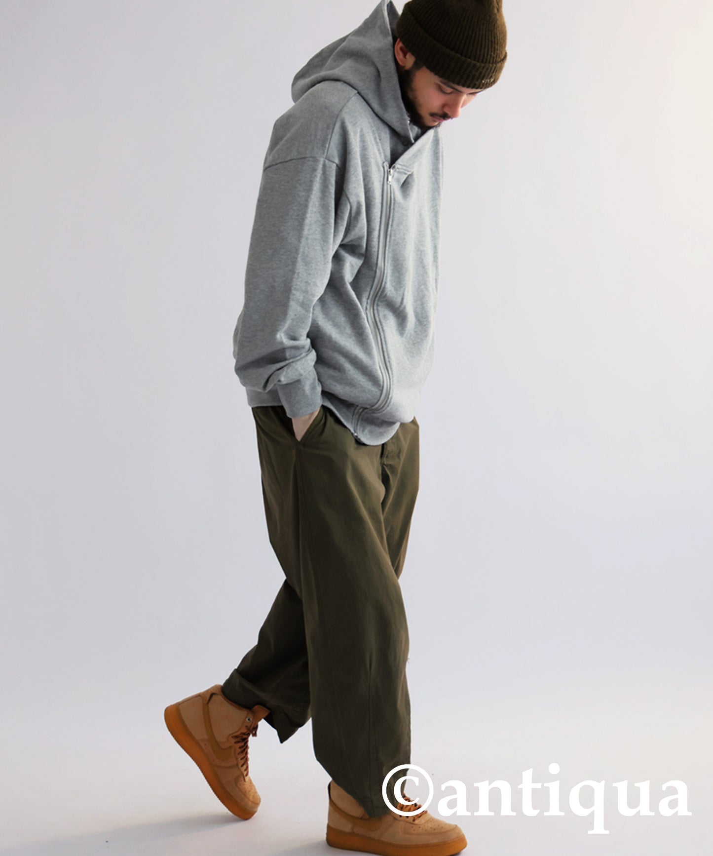 Asymmetric Zip Hoodie Men's