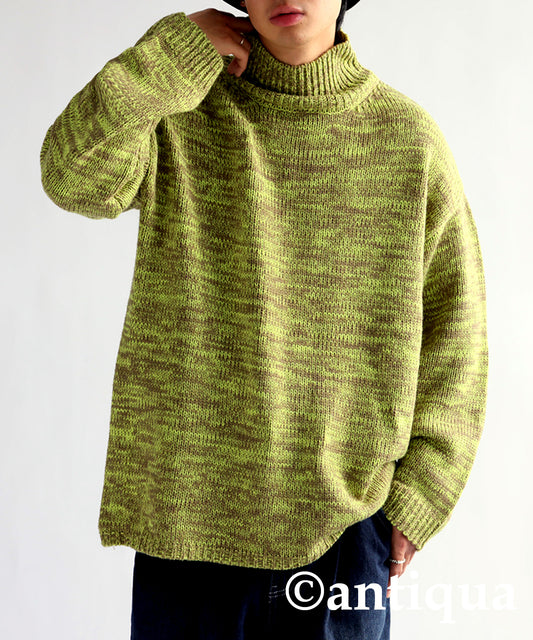 Mixed High Neck Knit Men's