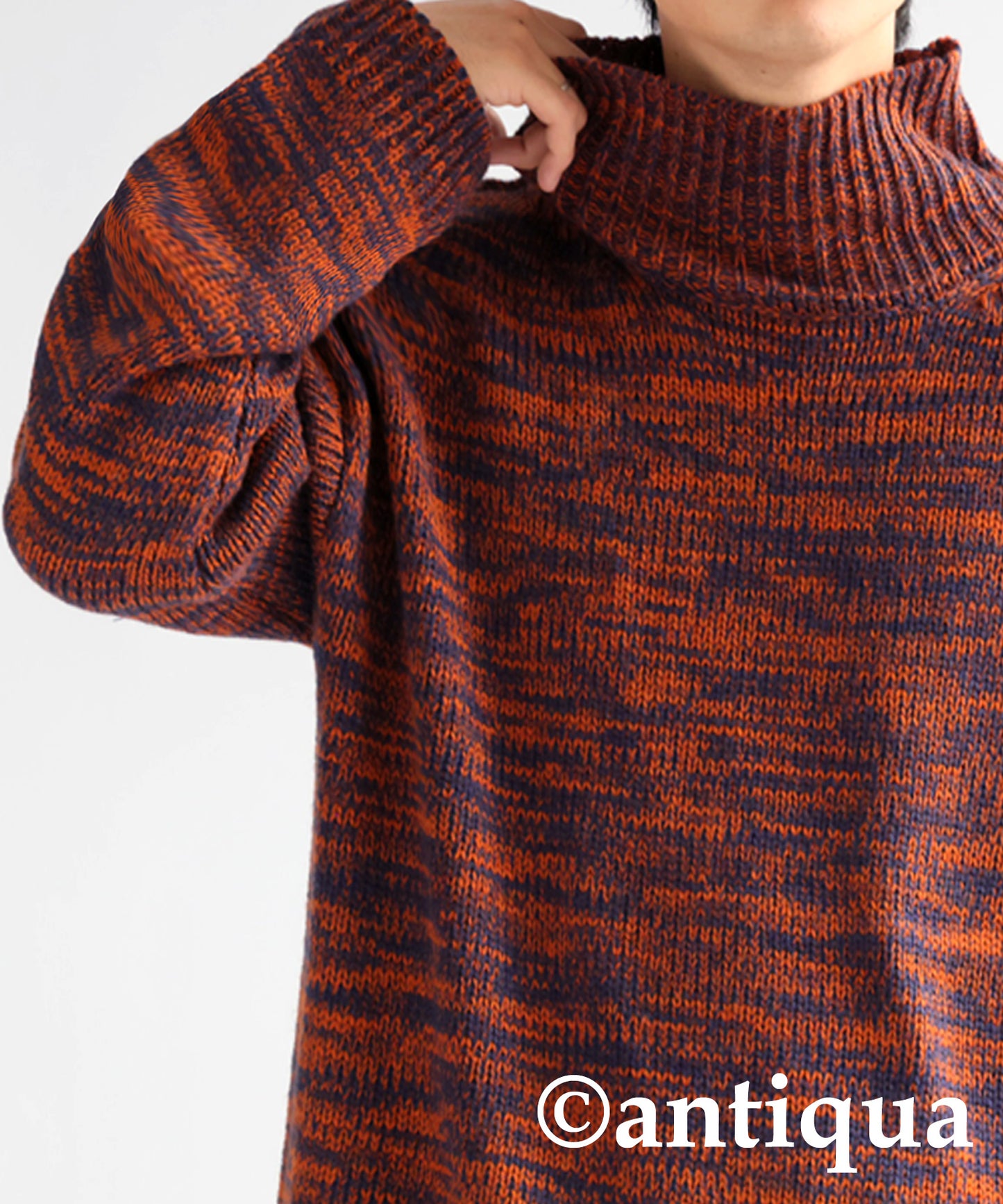 Mixed High Neck Knit Men's