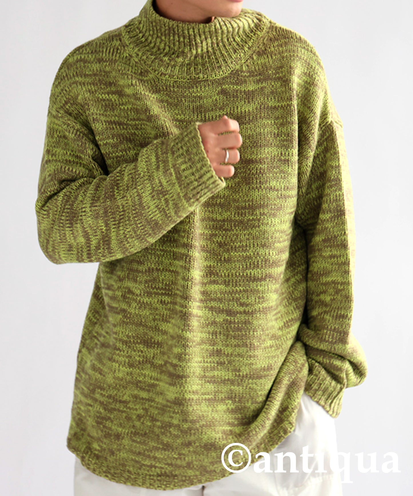 Mixed High Neck Knit Men's