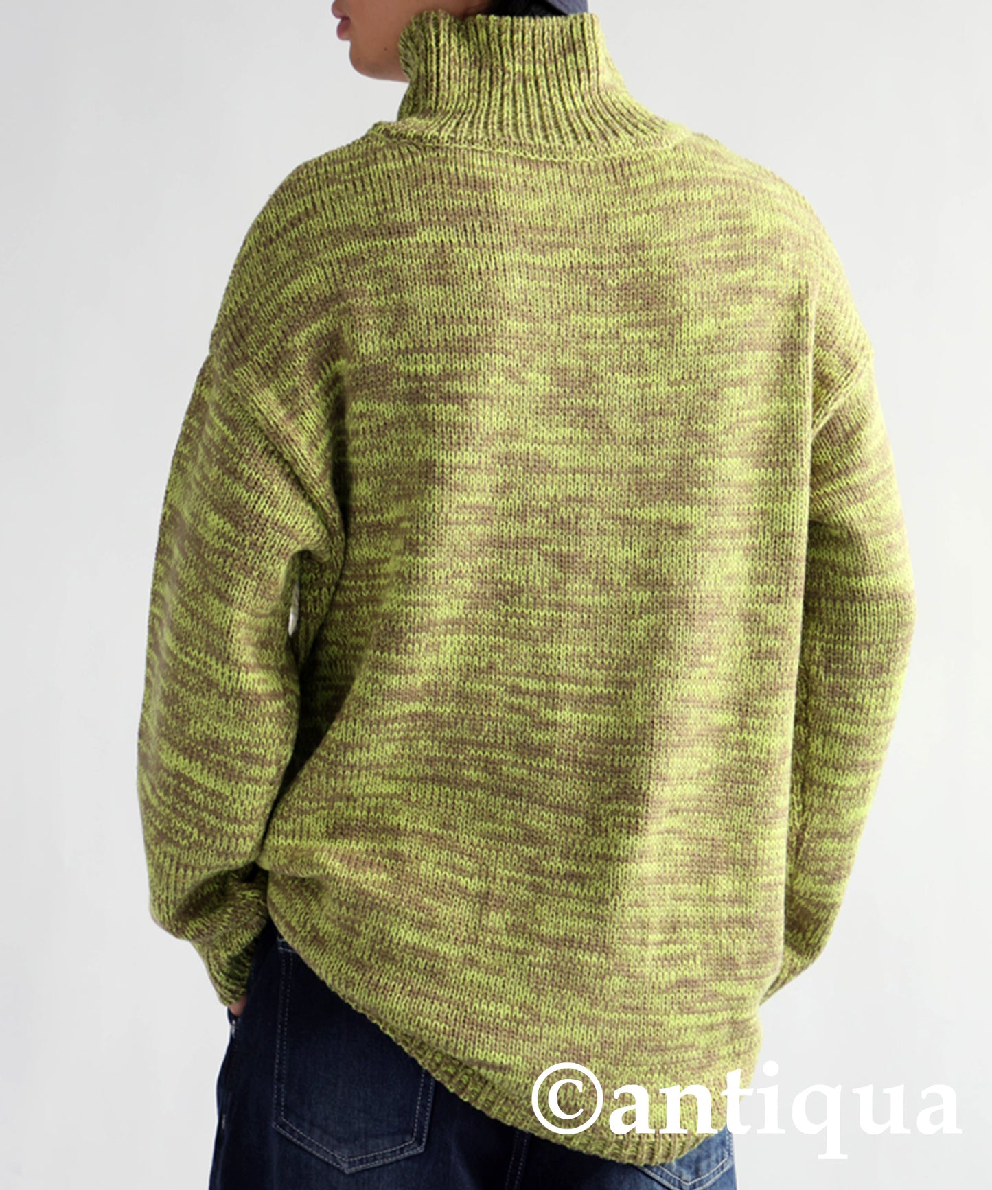 Mixed High Neck Knit Men's