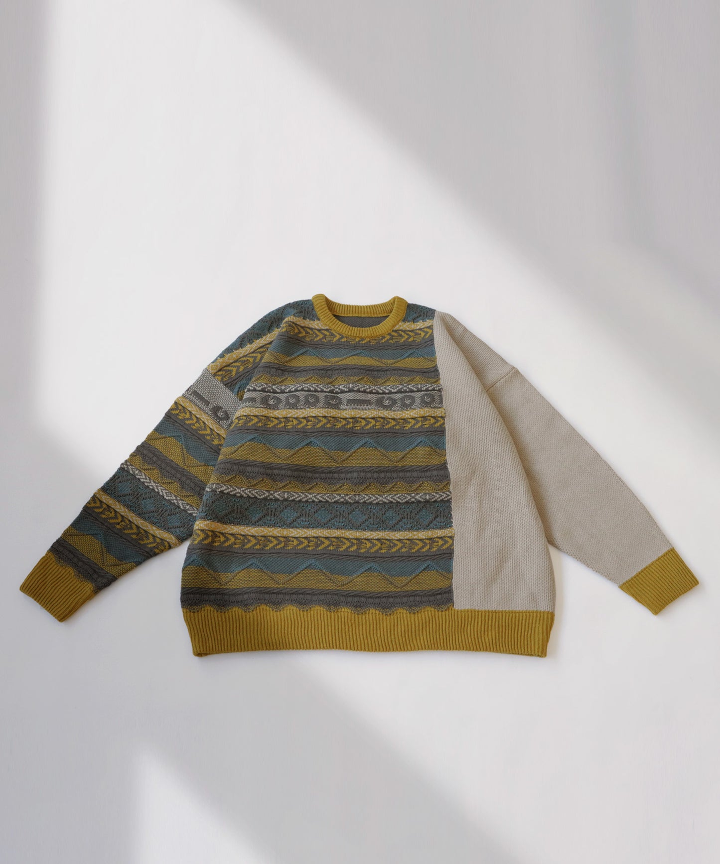 Jacquard Knit Tops Men's