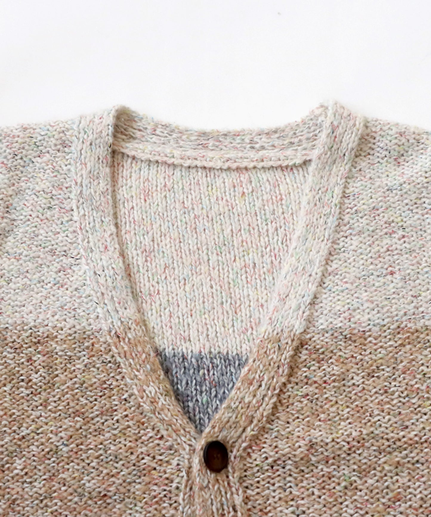 Mixed yarn Knit Cardigan Men's