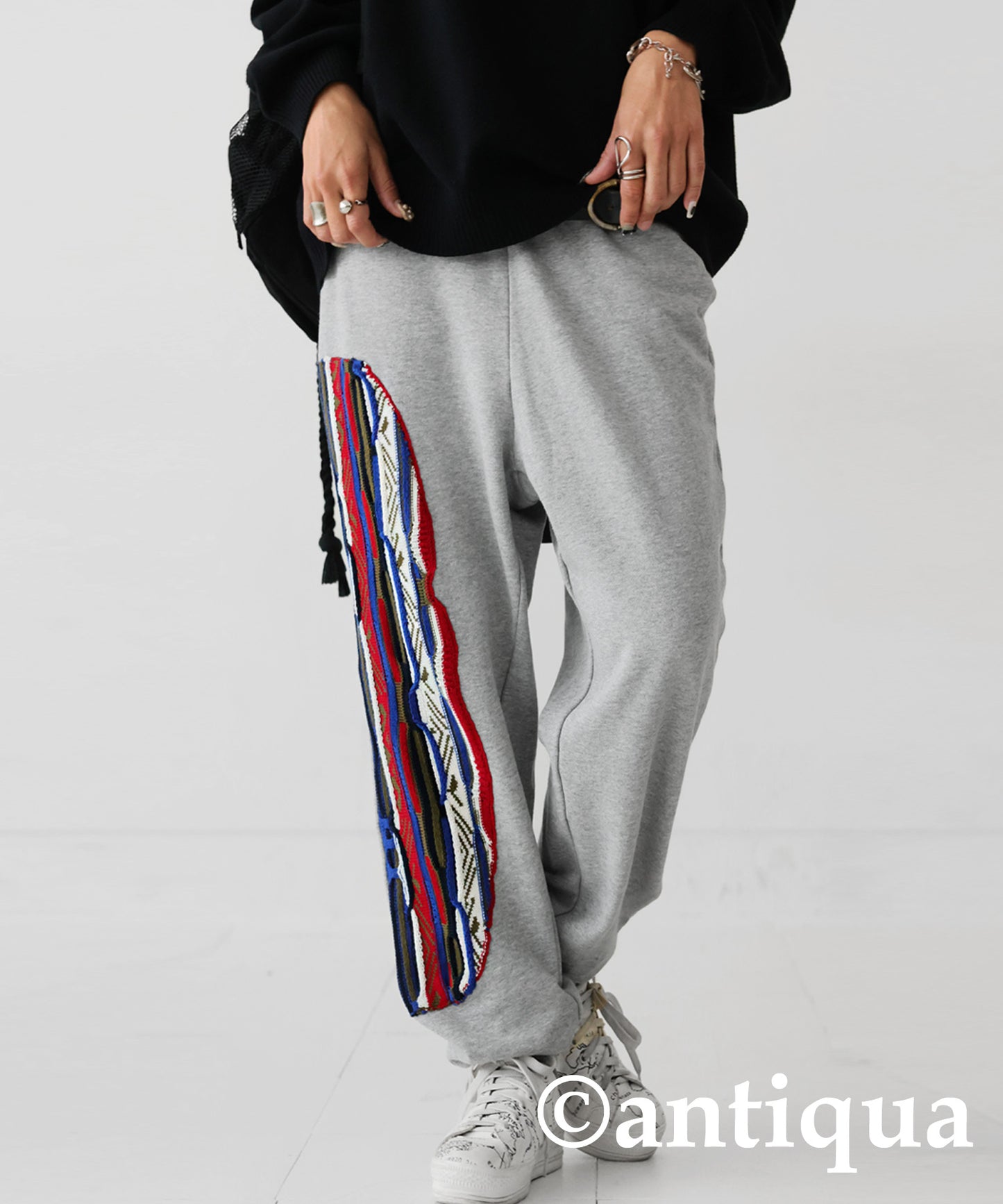 Cougie Knitting Docking Sweat Pants Ladies