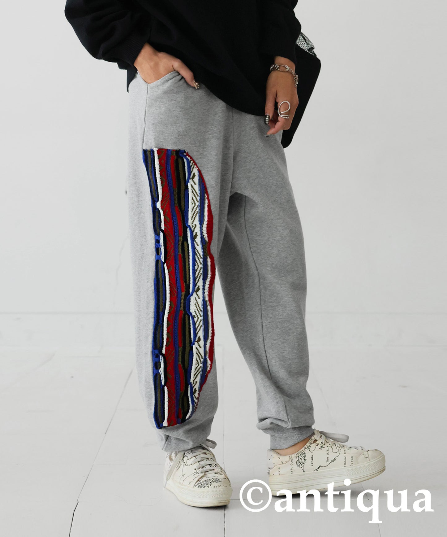 Cougie Knitting Docking Sweat Pants Ladies