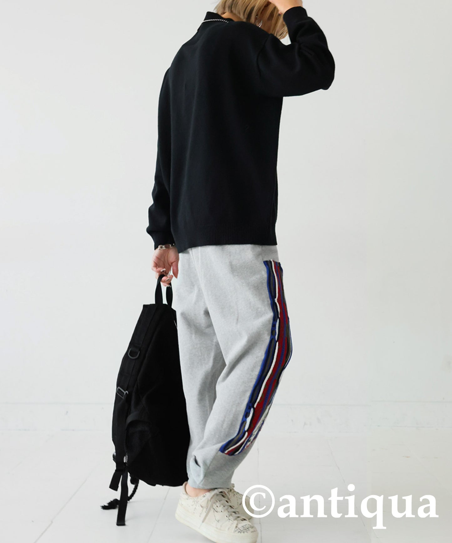 Cougie Knitting Docking Sweat Pants Ladies