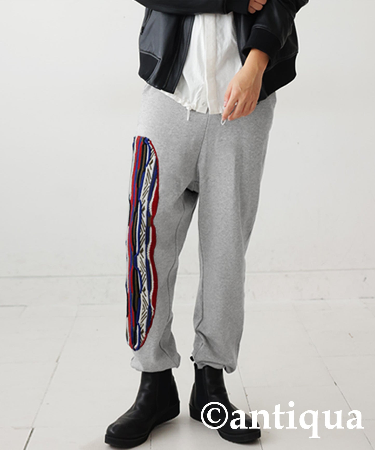 Cougie Knitting Docking Sweat Pants Men’s