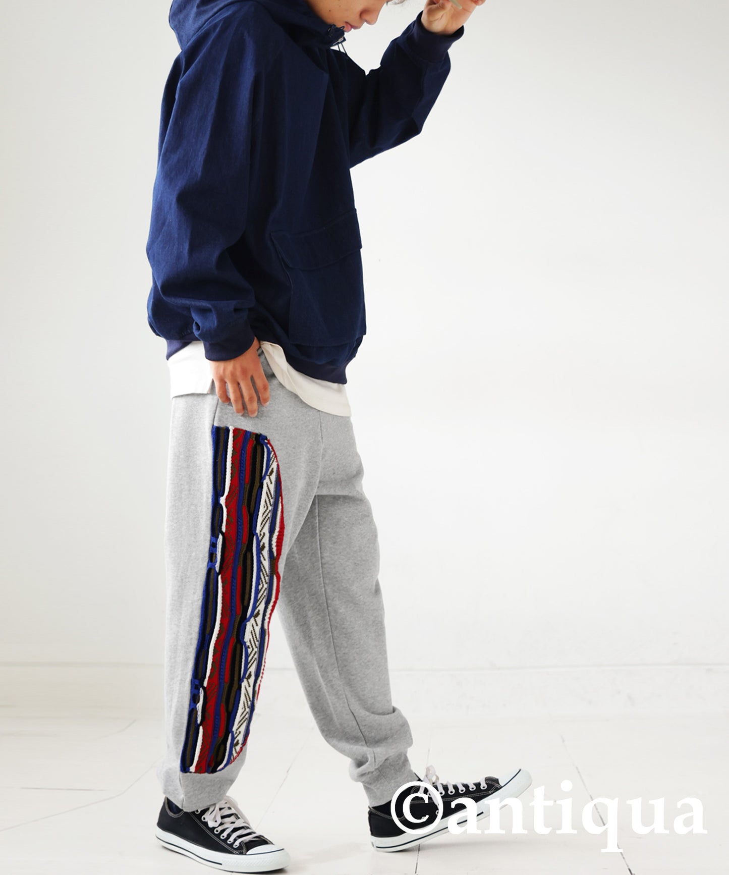 Cougie Knitting Docking Sweat Pants Men’s