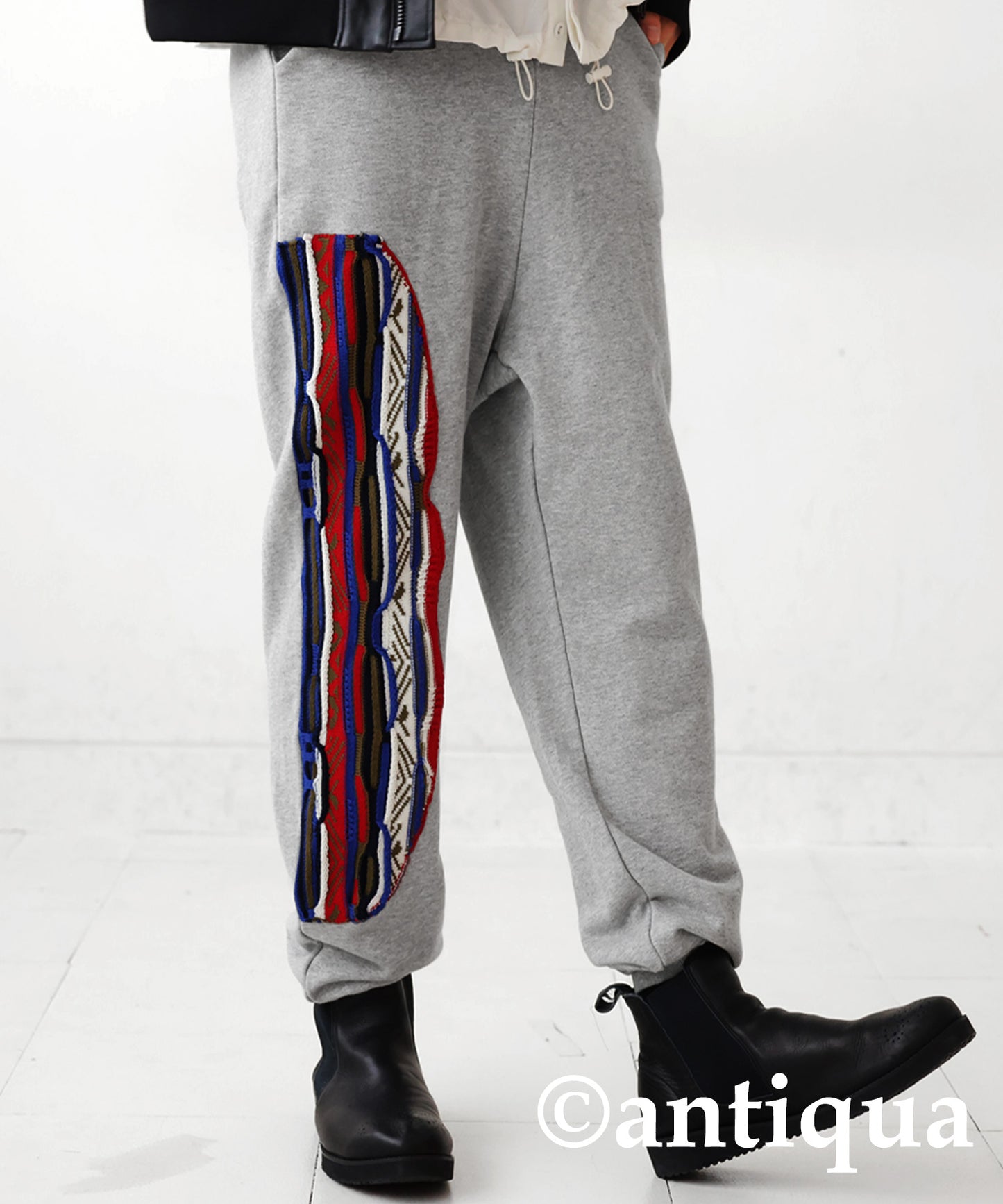 Cougie Knitting Docking Sweat Pants Men’s