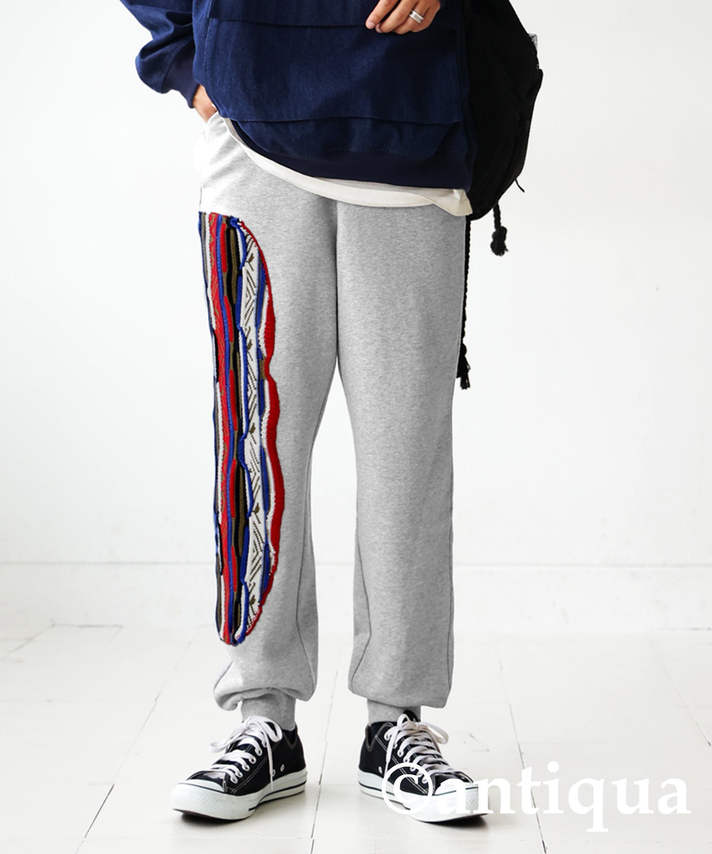 Cougie Knitting Docking Sweat Pants Men’s