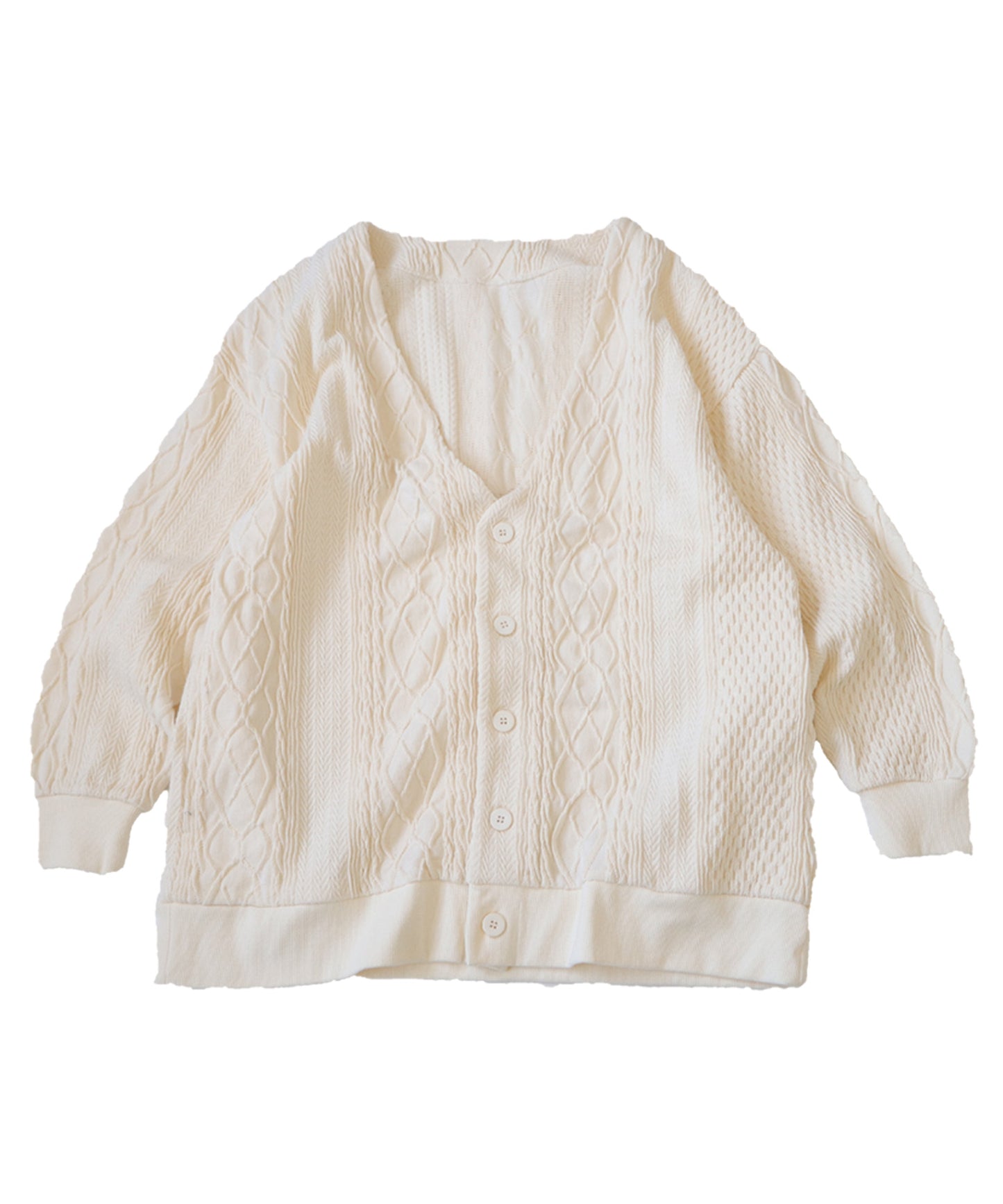 Cable Jacquard Cardigan Ladies