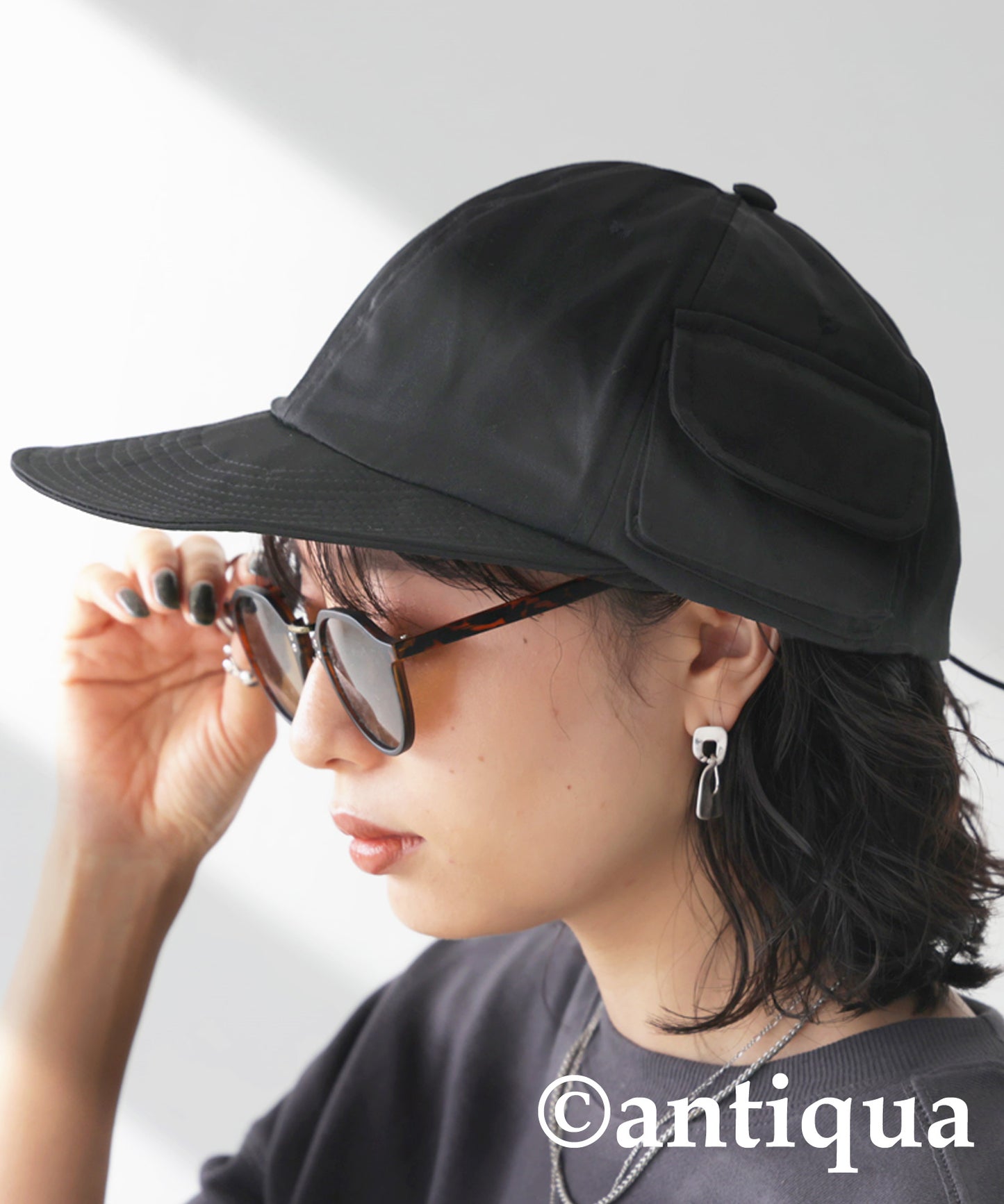 Side Pocket Cap Ladies