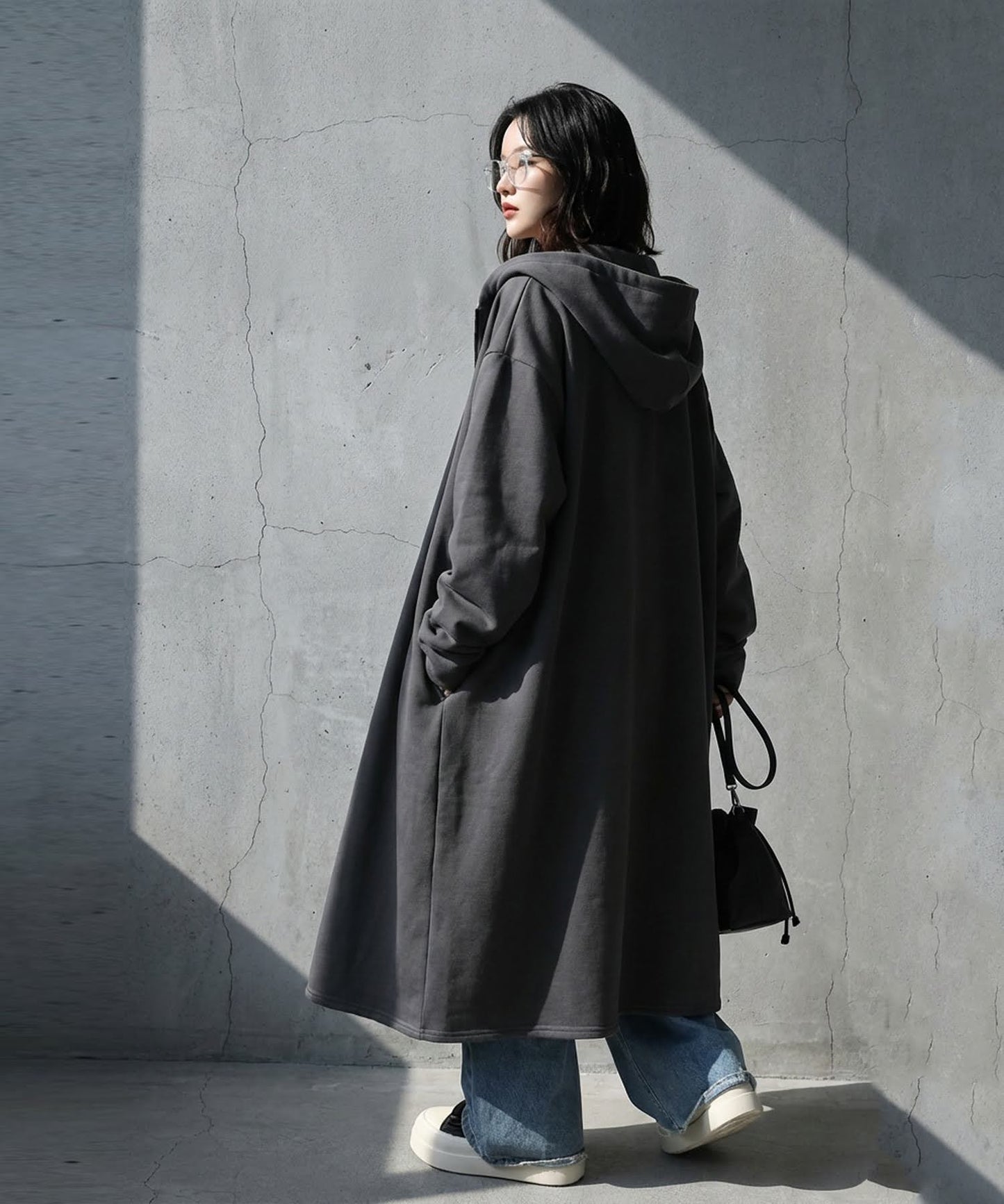 Long French Terry Cardigan Ladies