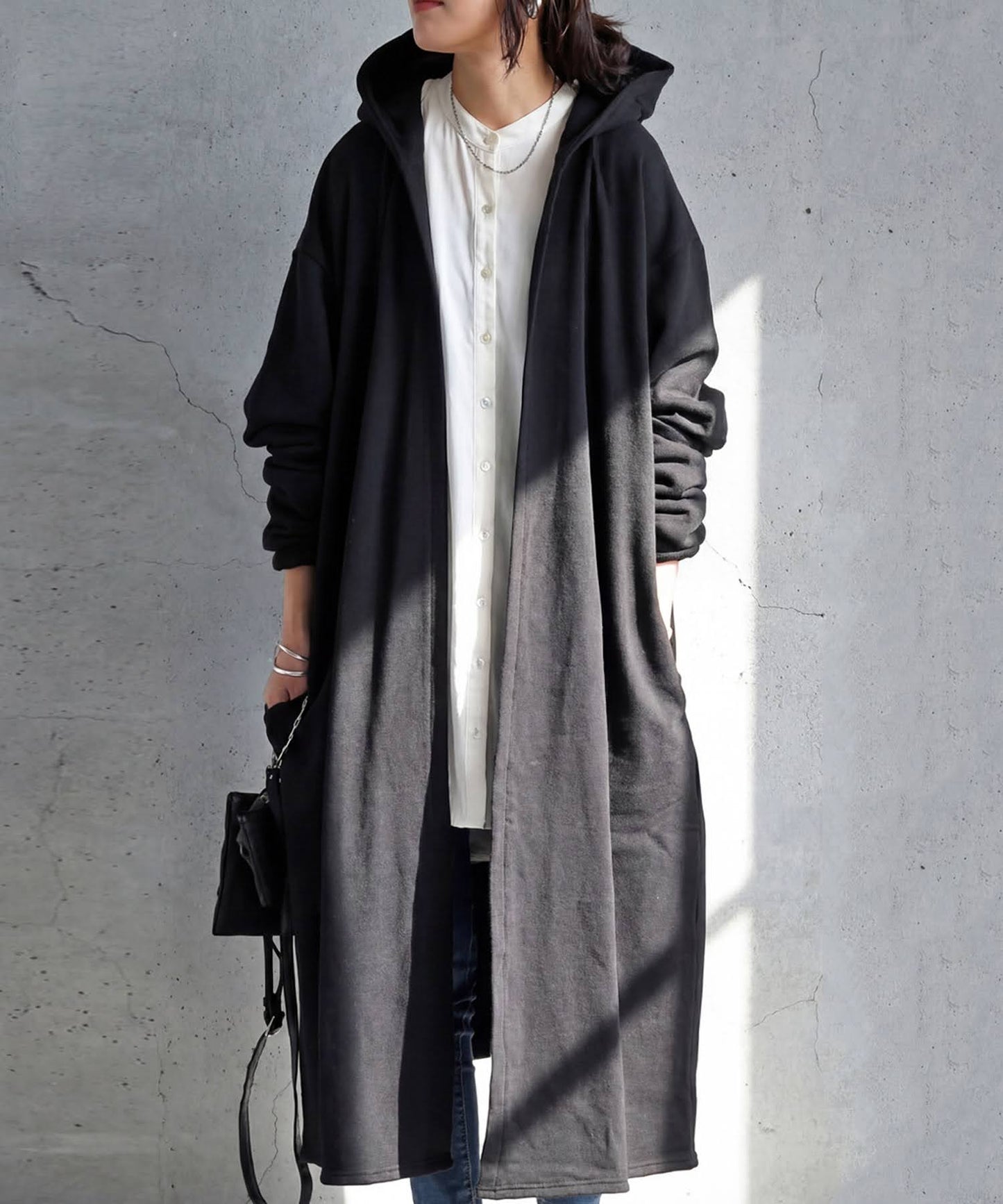 Long French Terry Cardigan Ladies
