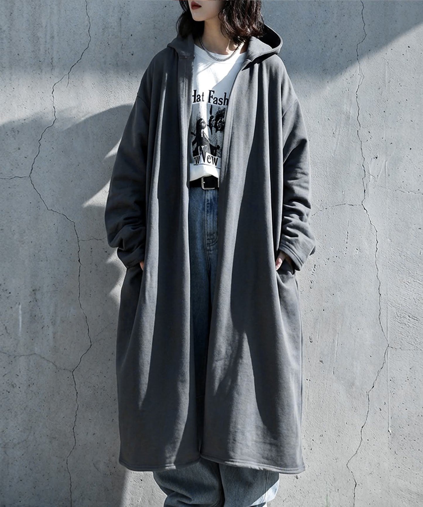 Long French Terry Cardigan Ladies