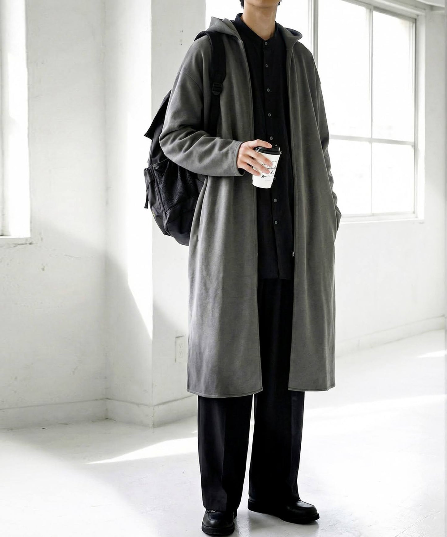 Long French Terry Cardigan Men’s