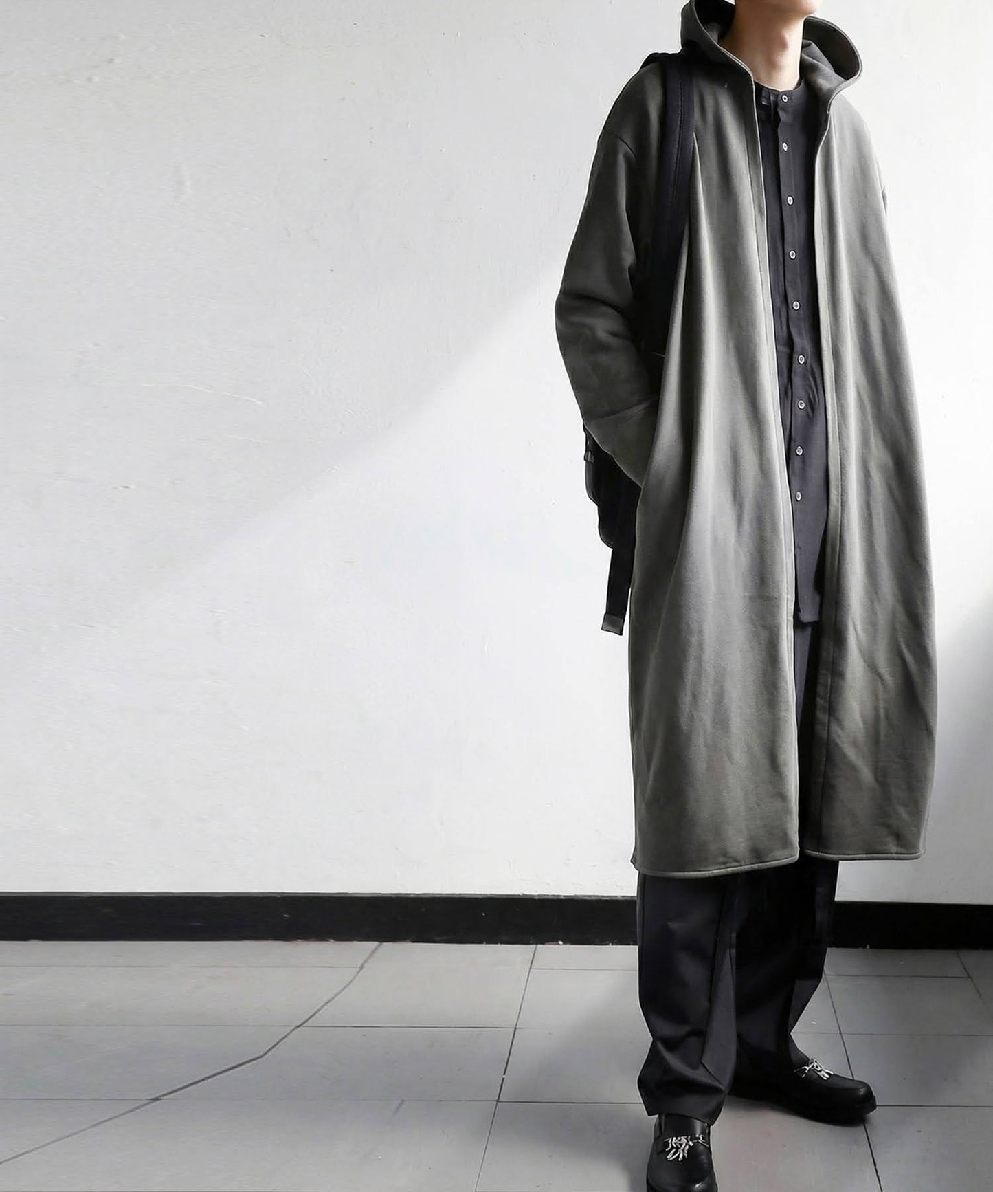 Long French Terry Cardigan Men’s