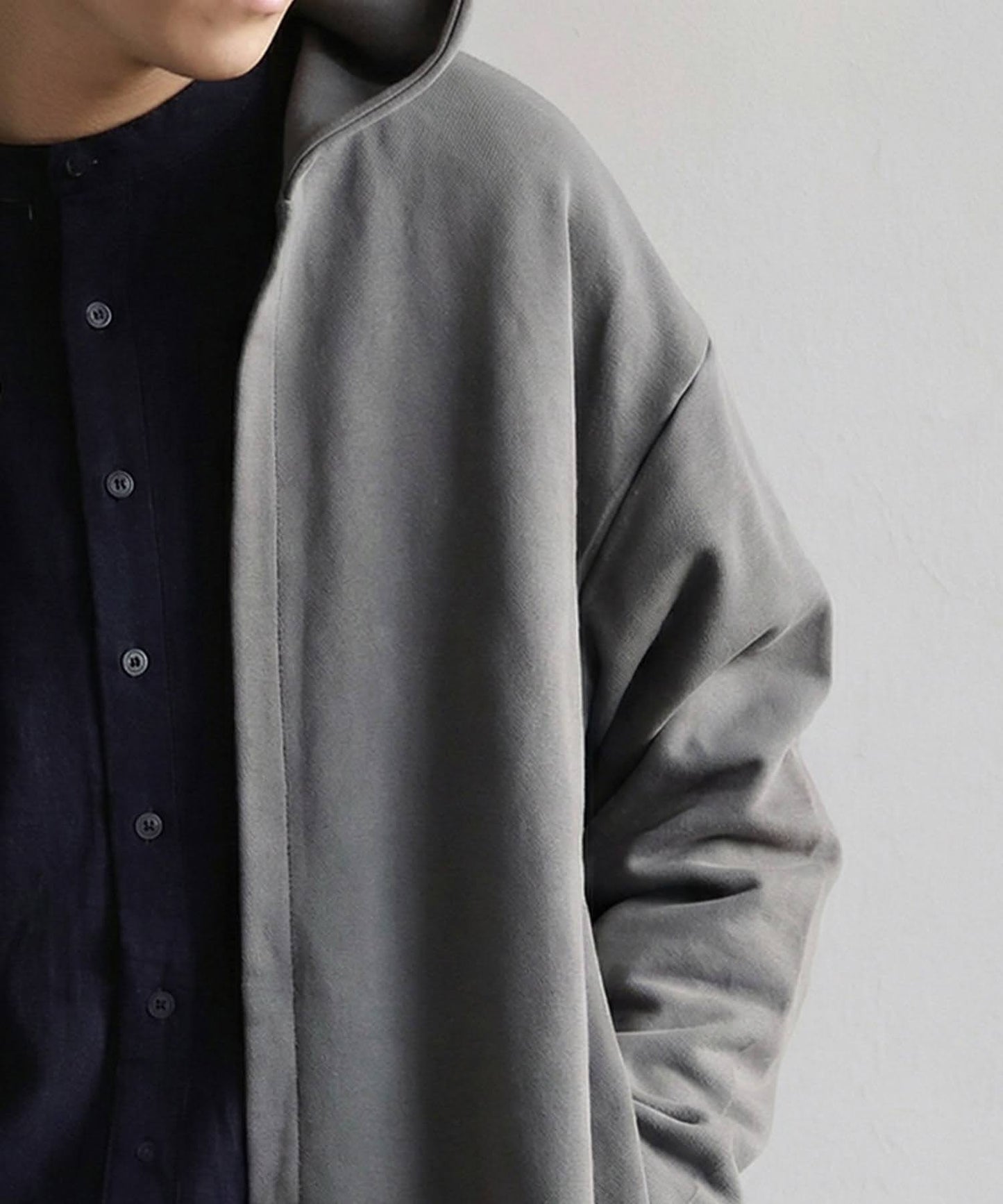 Long French Terry Cardigan Men’s