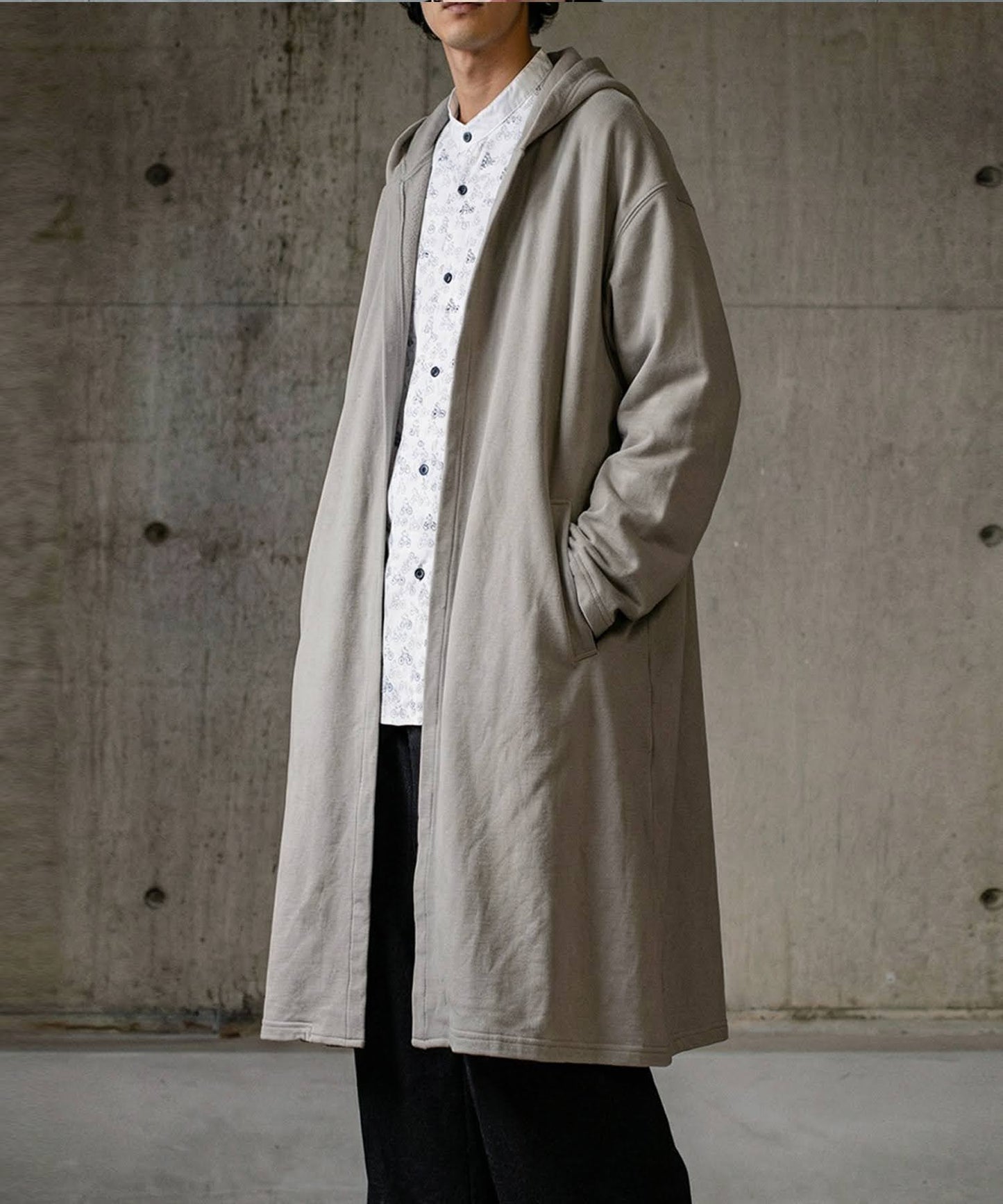 Long French Terry Cardigan Men’s