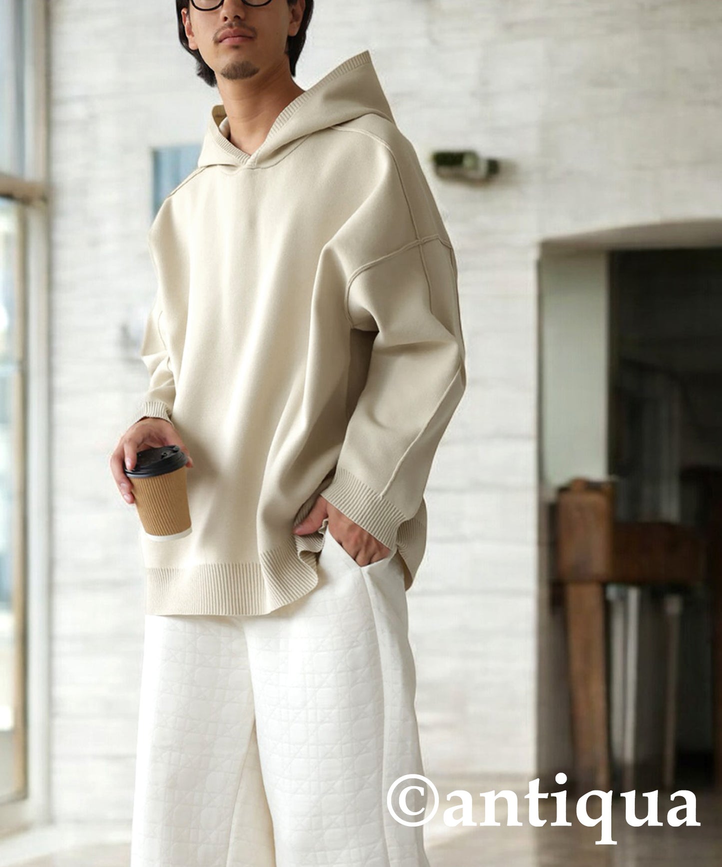 Sponge Knit Hoodie Men's