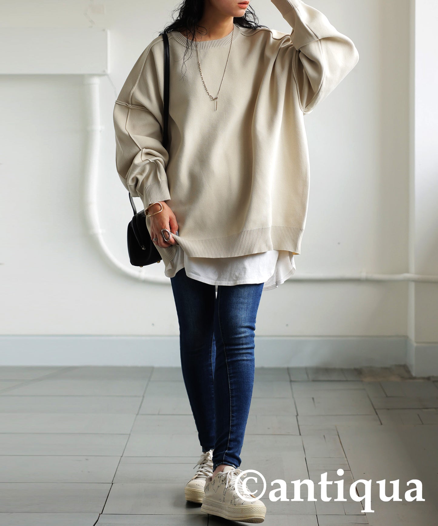 Sponge Knit Pullover Ladies