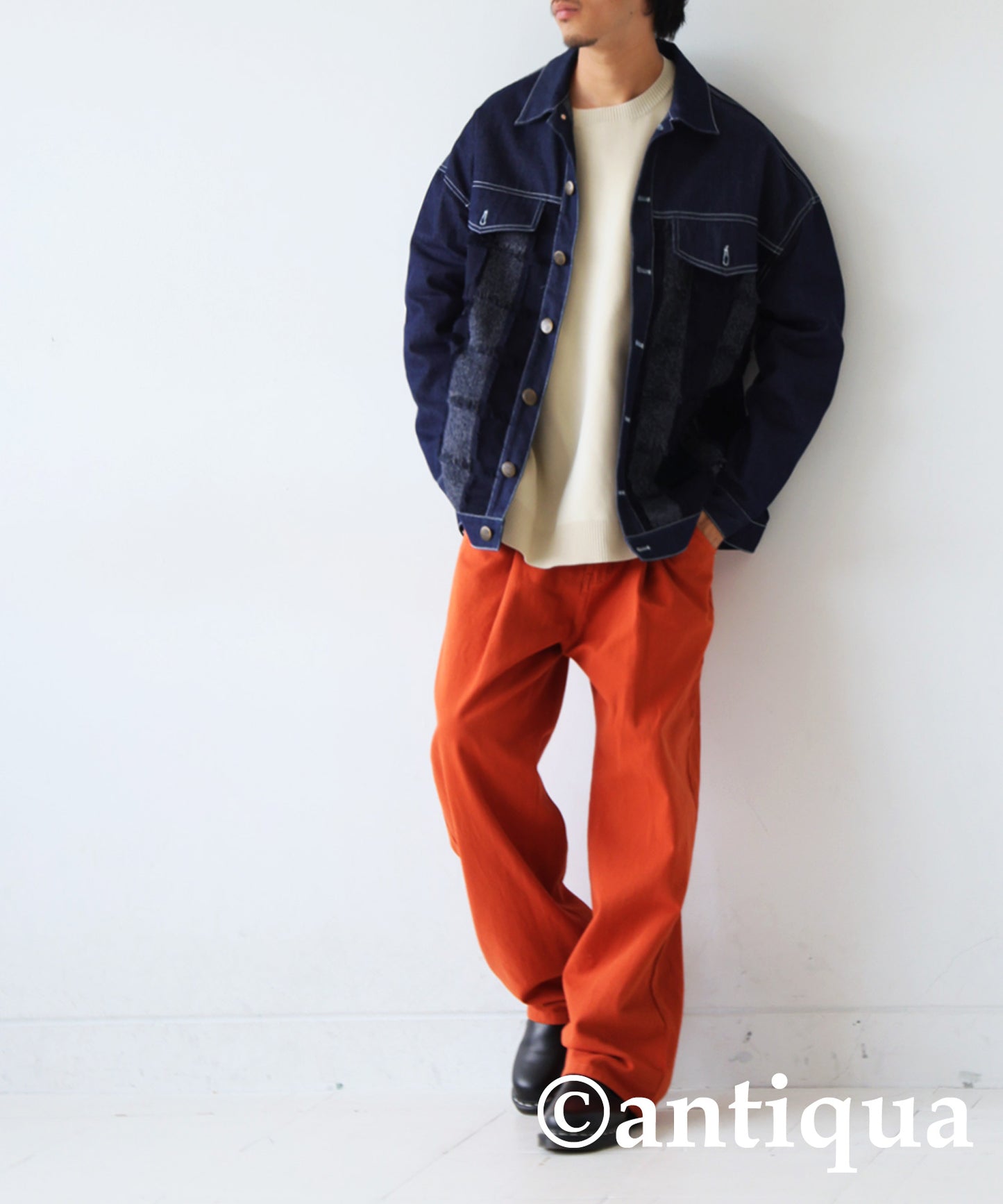 Switching Sponge Knit Men's