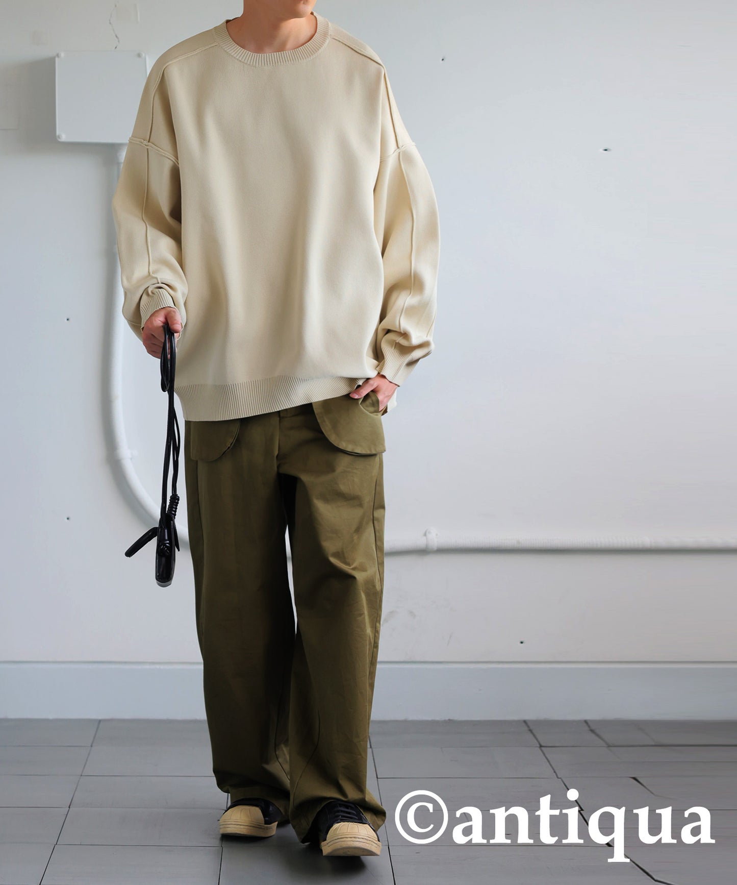 Switching Sponge Knit Men's