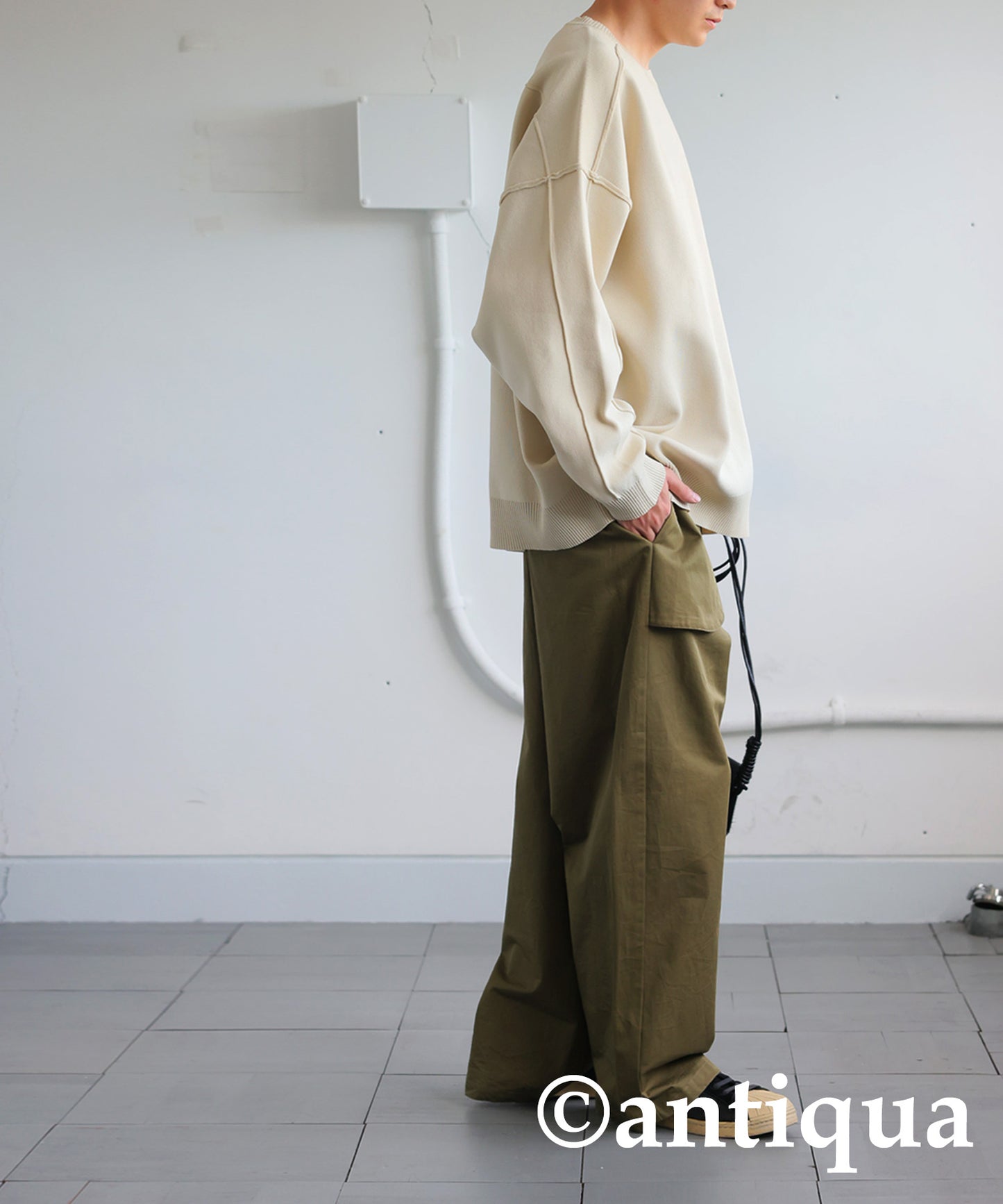 Switching Sponge Knit Men's