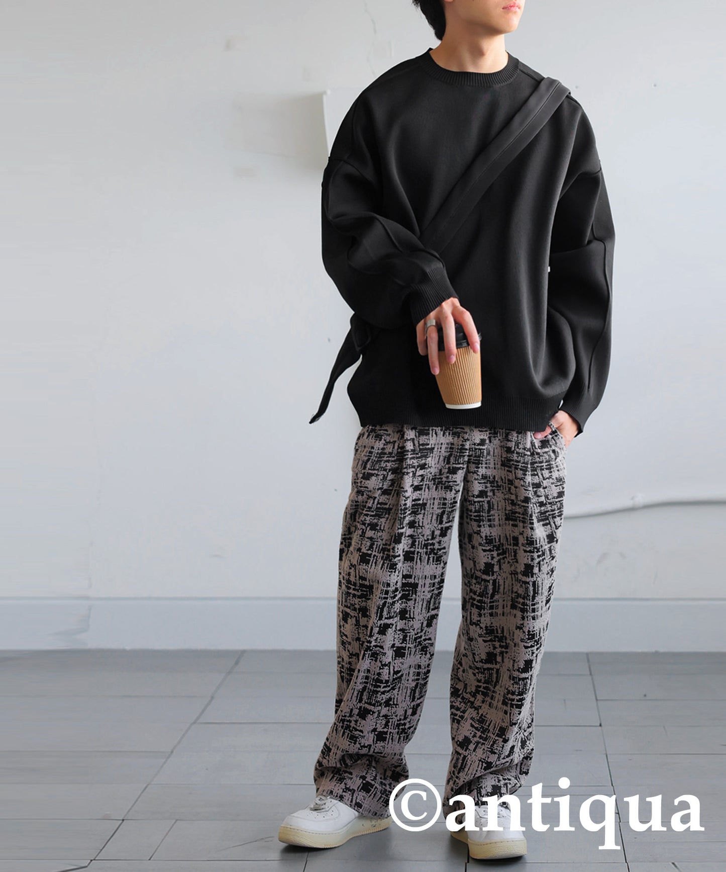 Switching Sponge Knit Men's