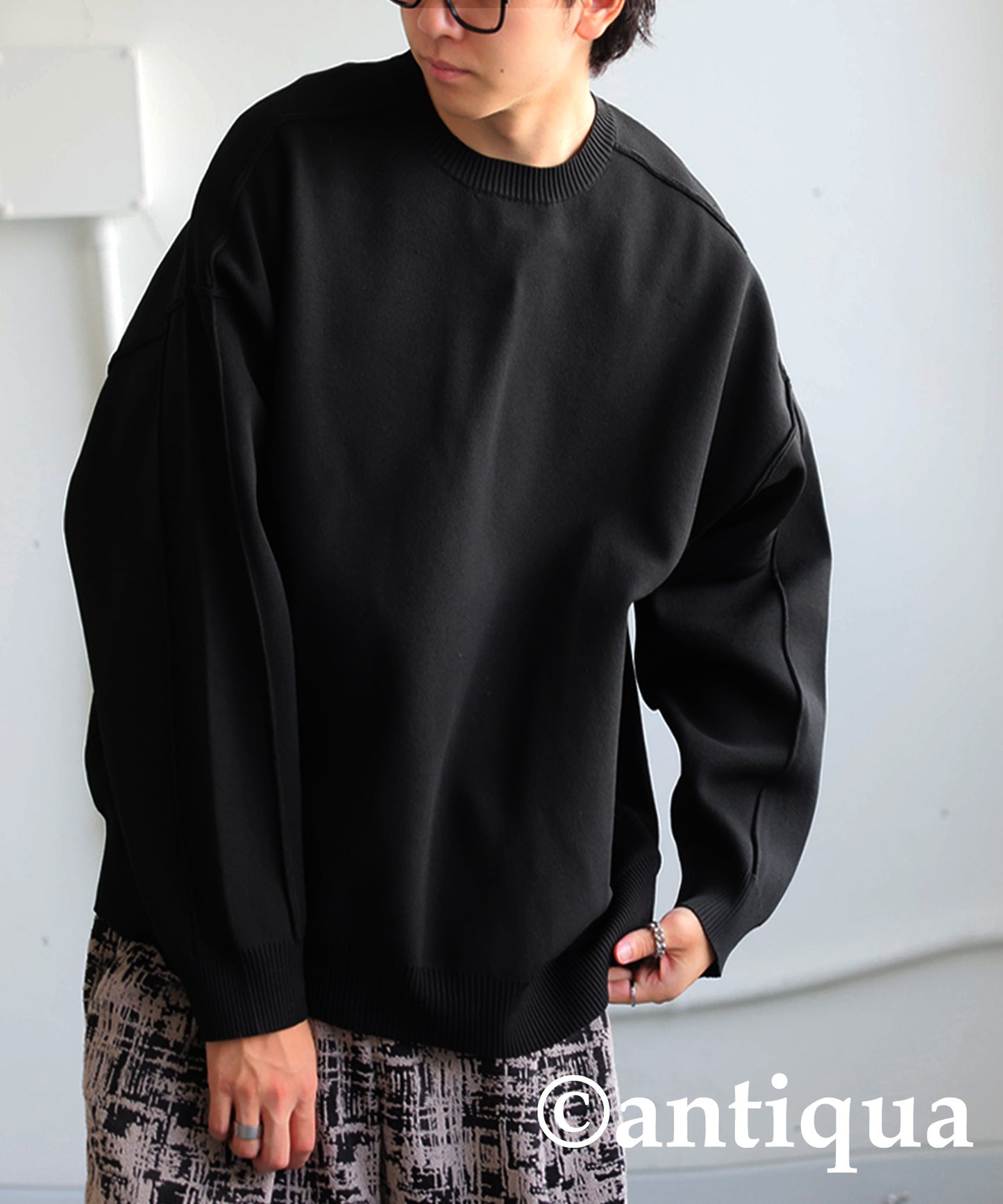 Switching Sponge Knit Men's