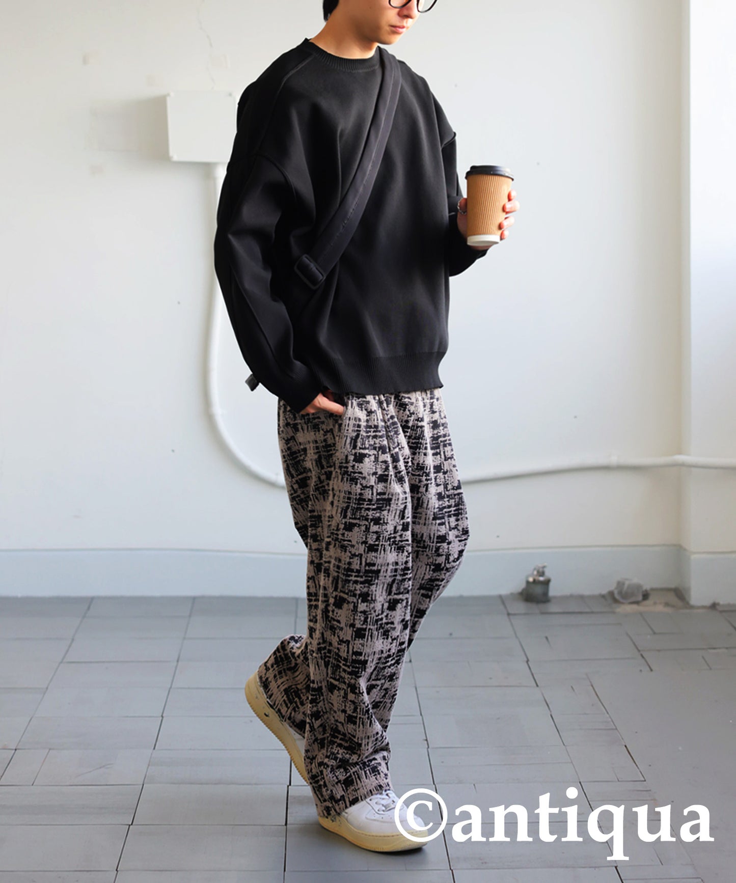 Switching Sponge Knit Men's