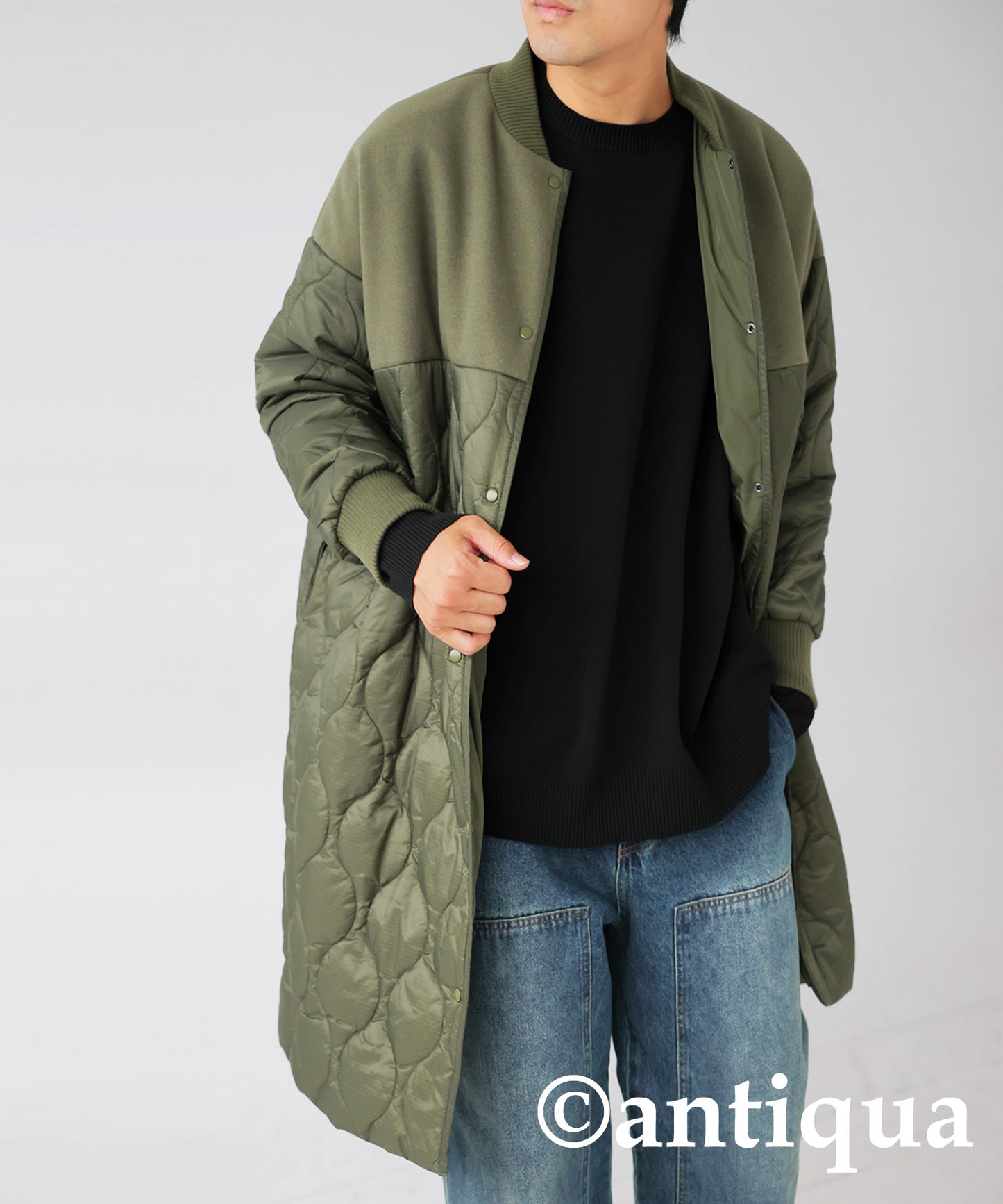 Switching Sponge Knit Men's